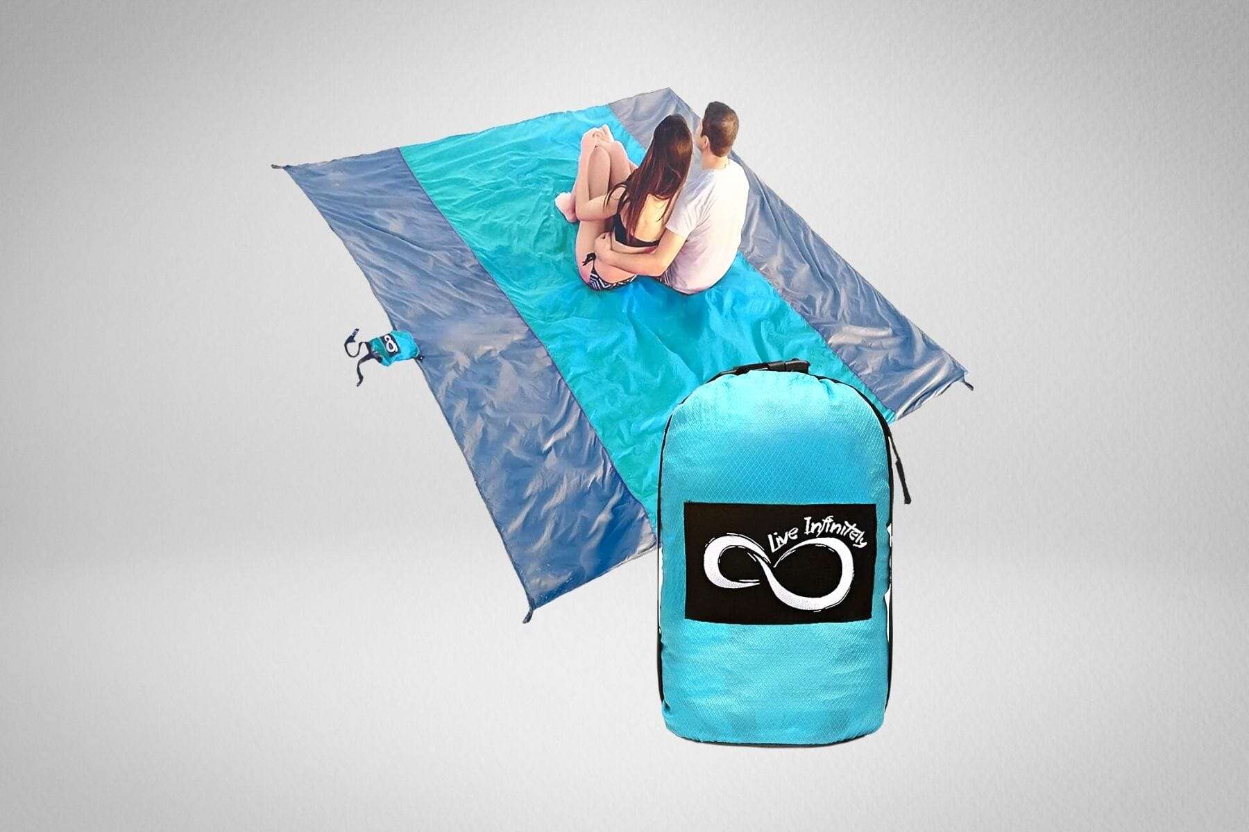 Live Infinitely Beach Blanket