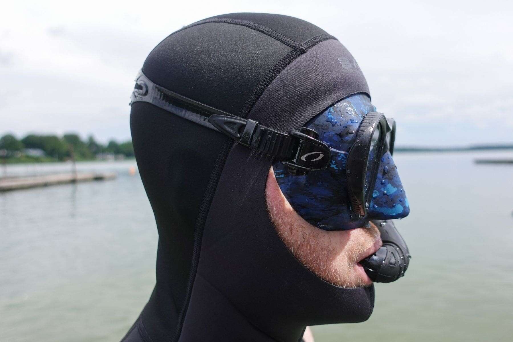 oceanic predator scuba mask side view of torben