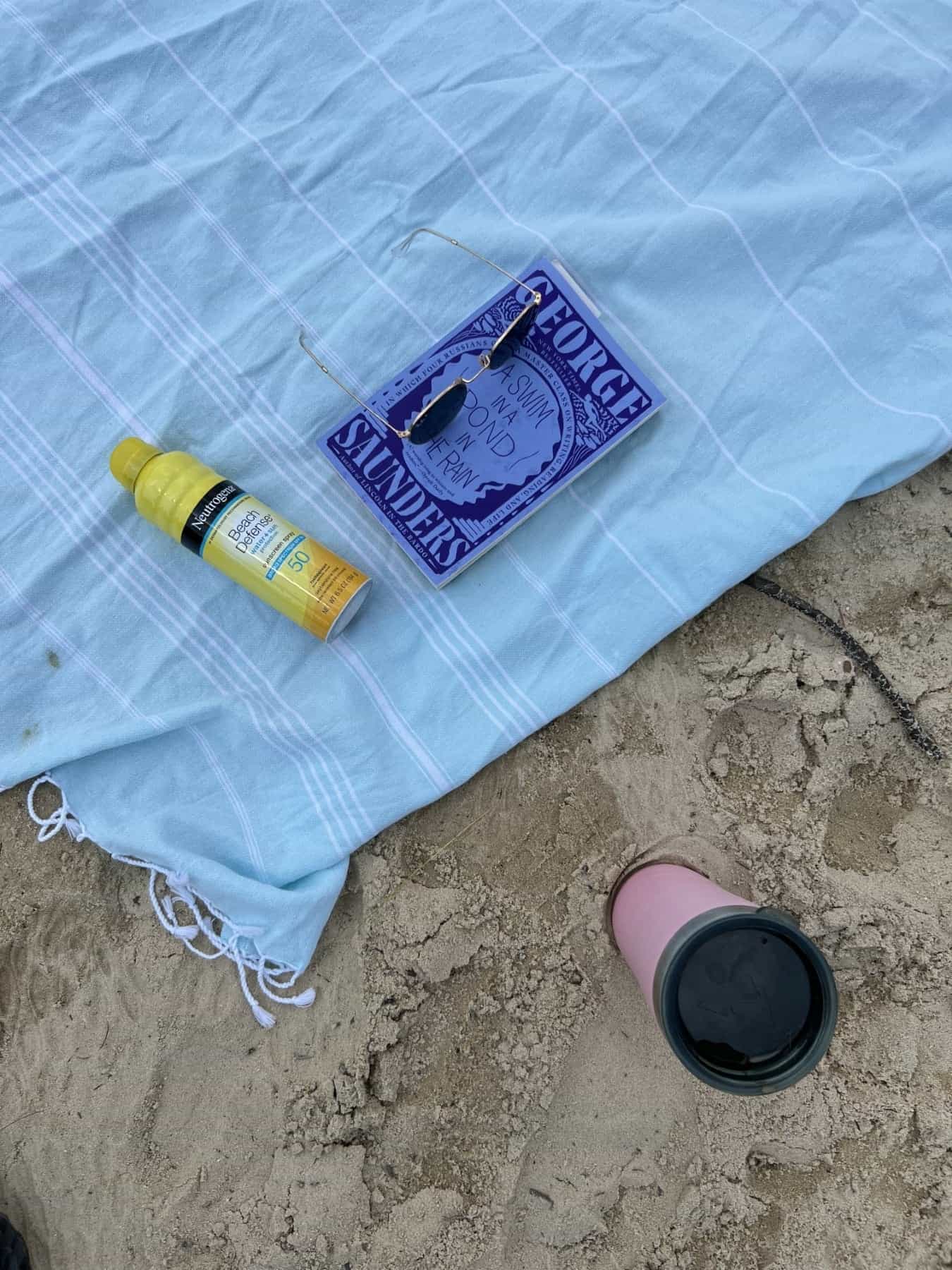 Wetcat Towel On Sand Aerial