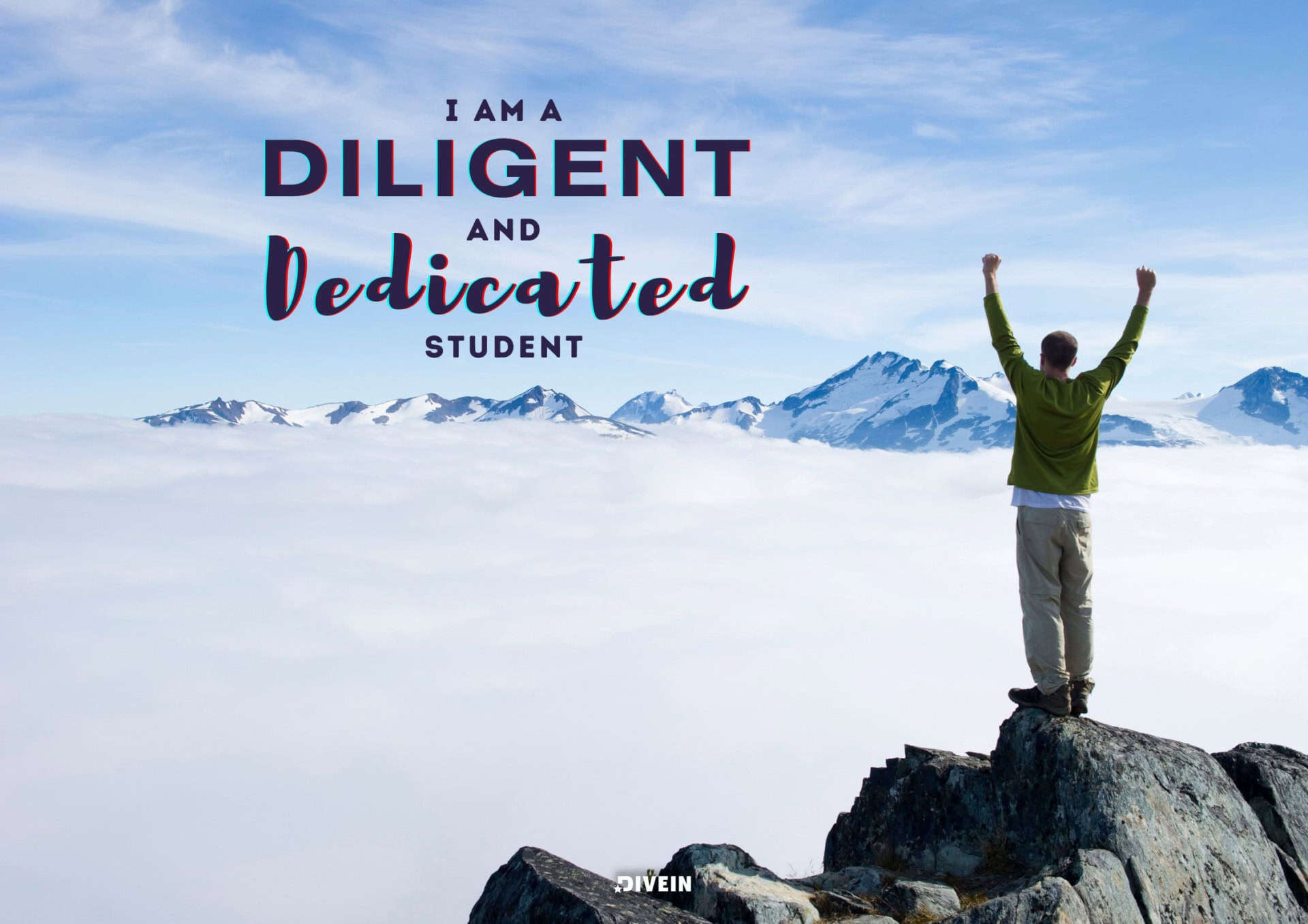 I Am A Diligent And Dedicated Student.