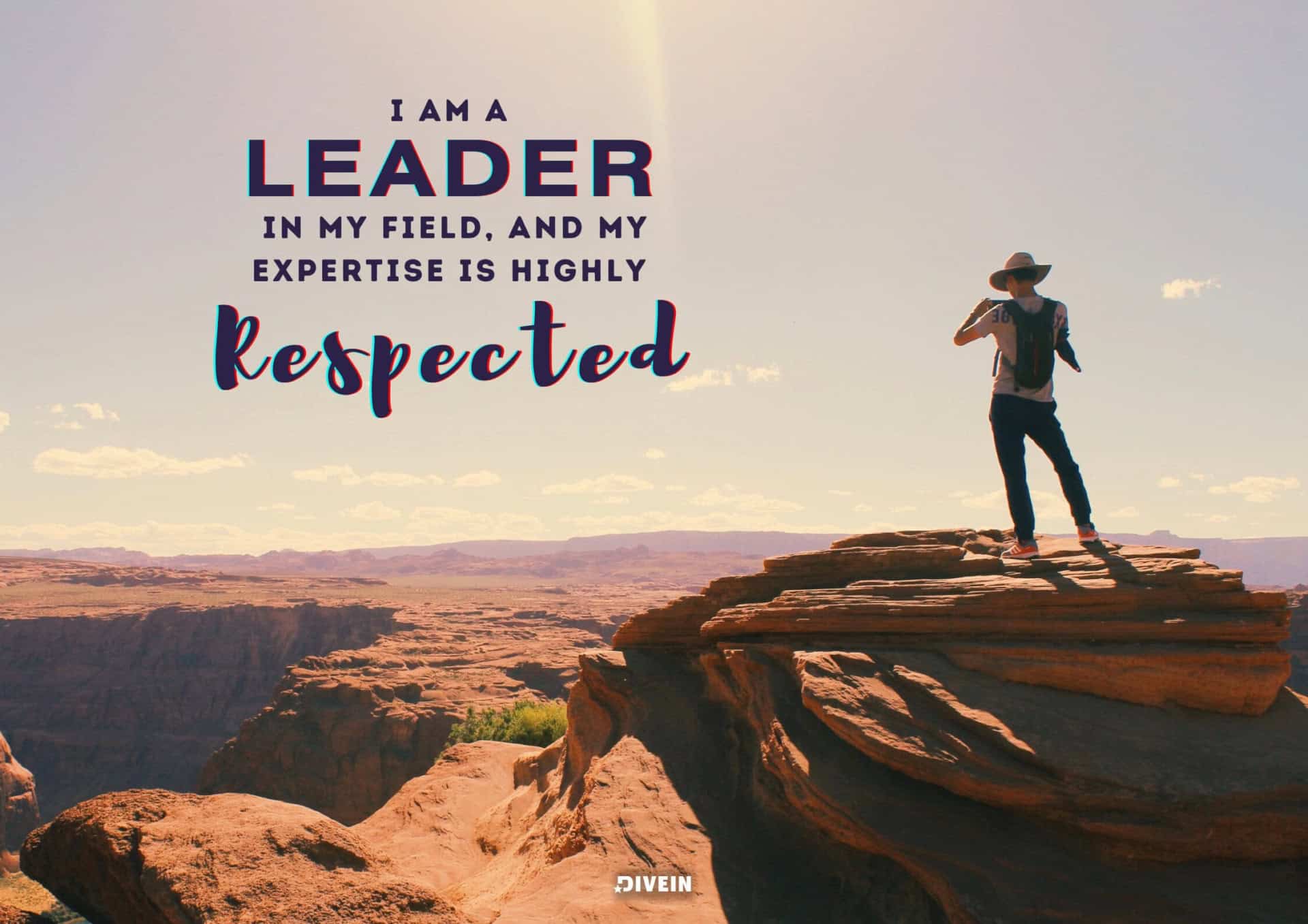 I Am A Leader In My Field, And My Expertise Is Highly Respected.