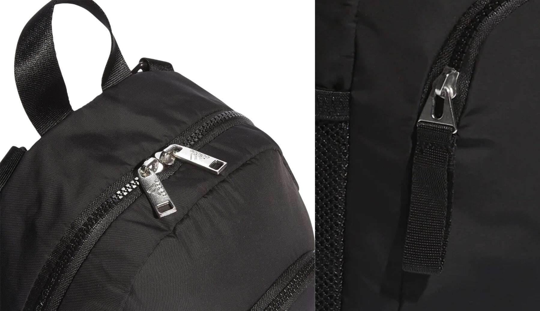 The zips feel premium, and there's reinforcement at the seams. 