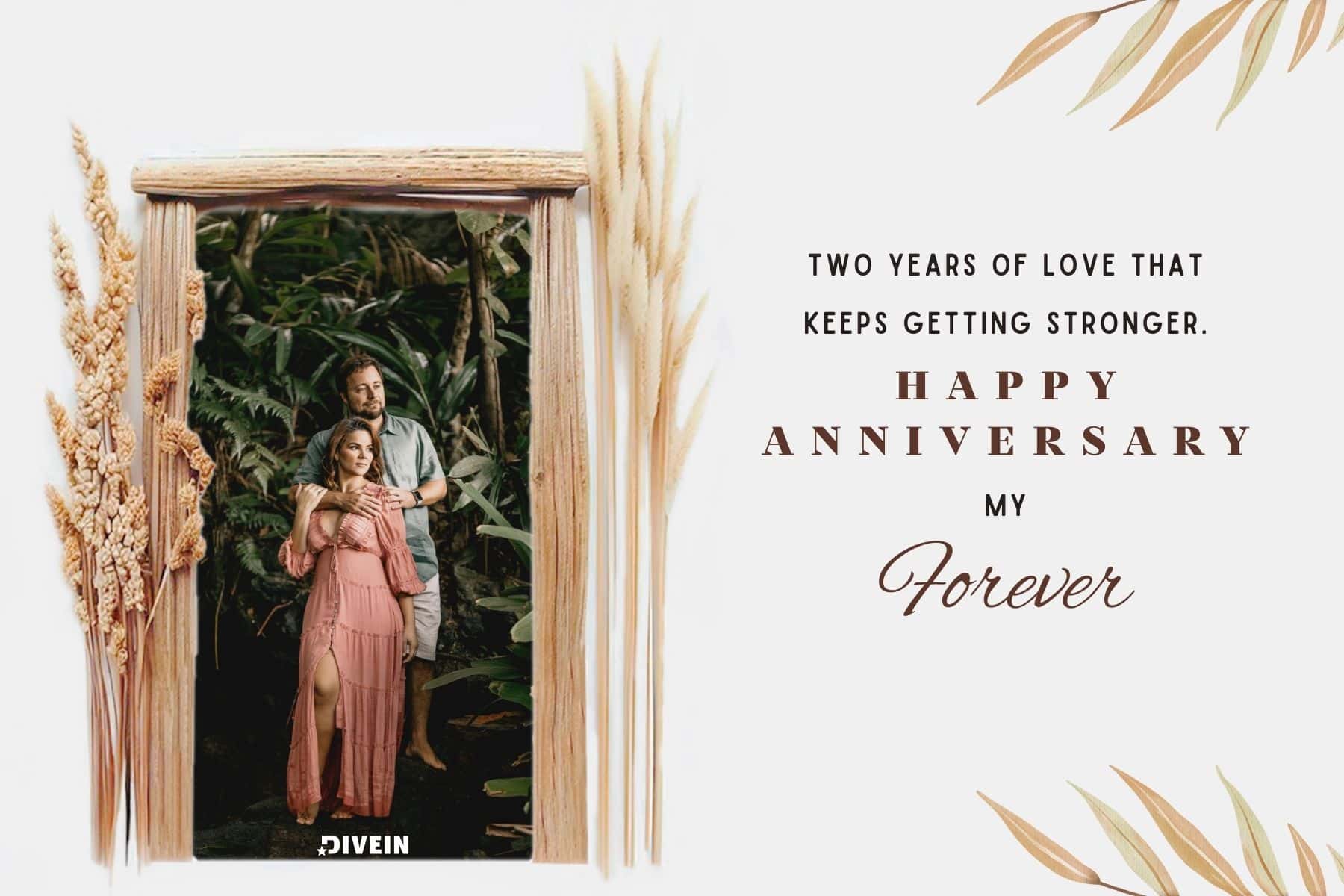 2 year anniversary captions. two years of love that keeps getting stronger. happy anniversary my forever