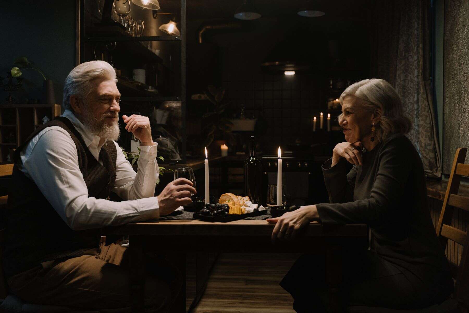 anniversary dinner ideas. classic candlelit dinner at home