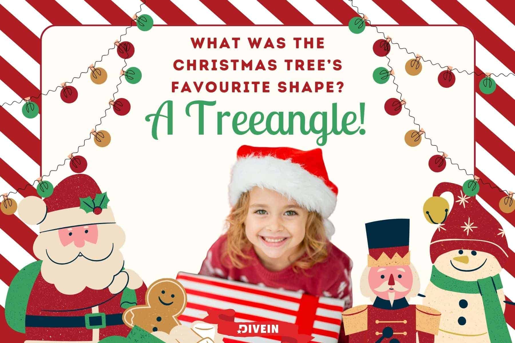 Christmas Jokes For Kids Tree Shape