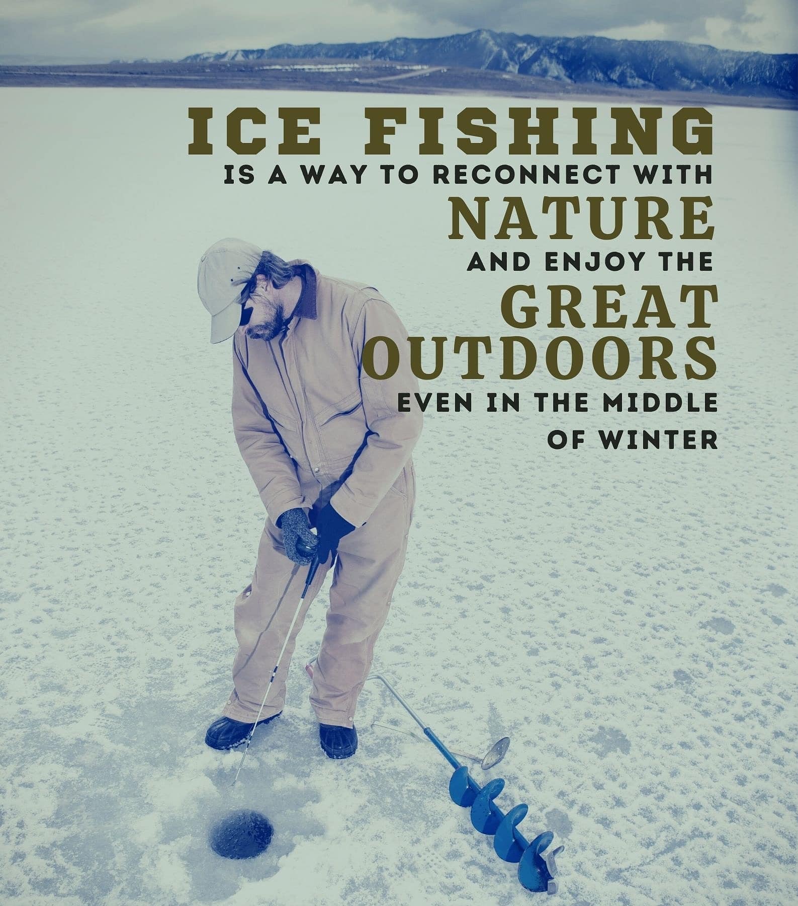 Ice Fishing Quotes for Instagram. Ice fishing is a way to reconnect with nature and enjoy the great outdoors even in the middle of winter.