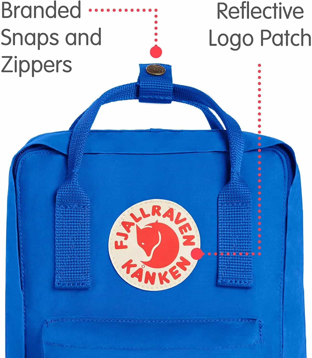 There’s Fjallraven branding in the zips and snaps. 