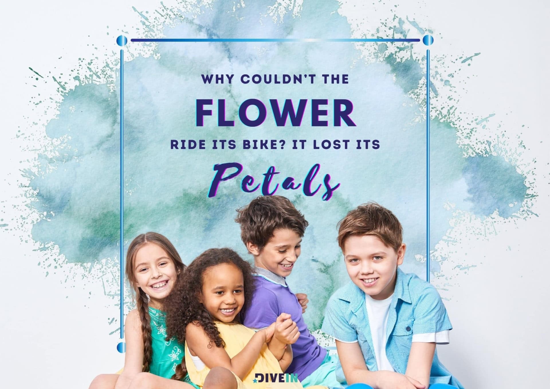 why couldn’t the flower ride its bike_ it lost its petals