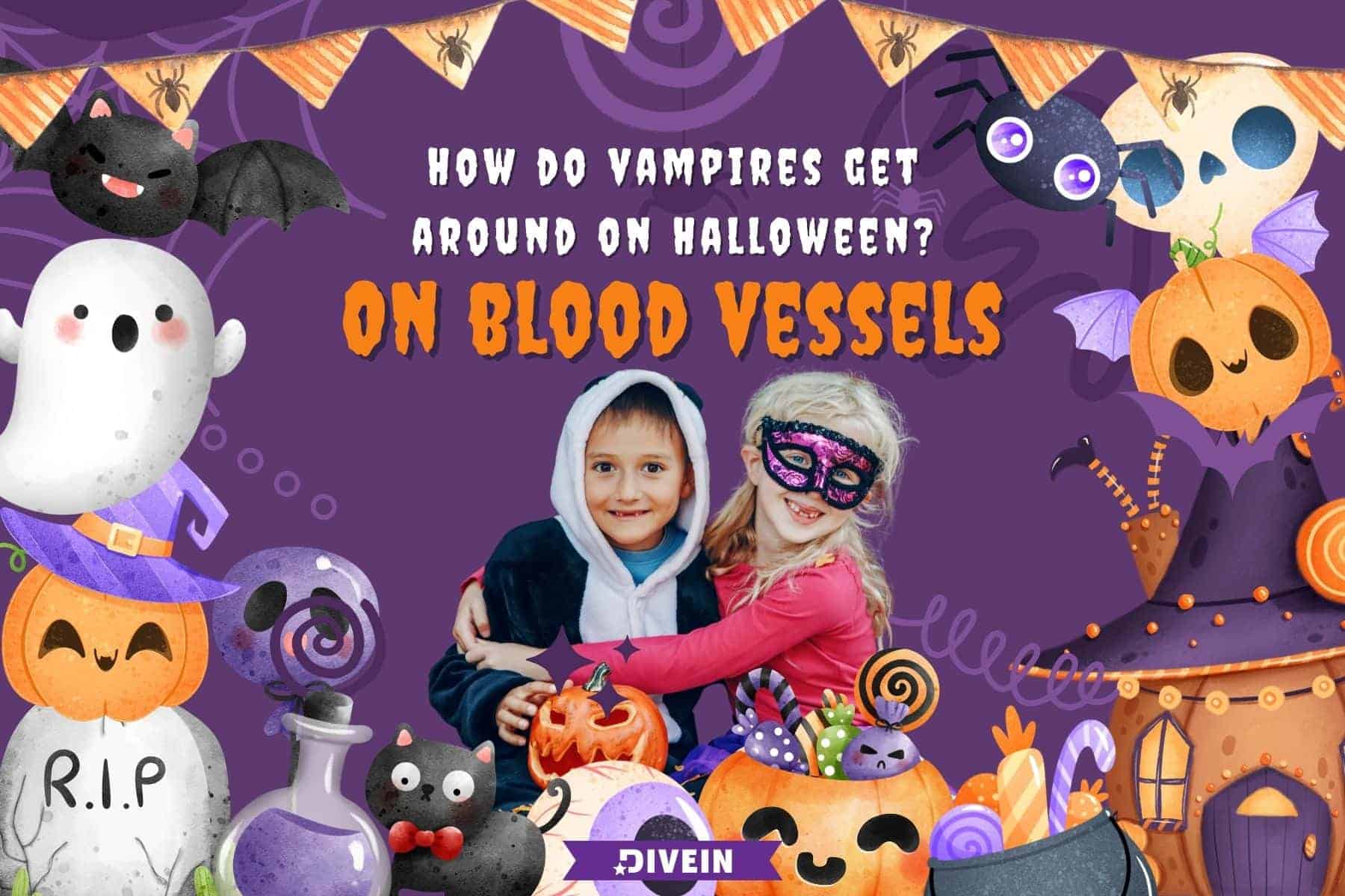 silly halloween jokes for kids. how do vampires get around on halloween. on blood vessels
