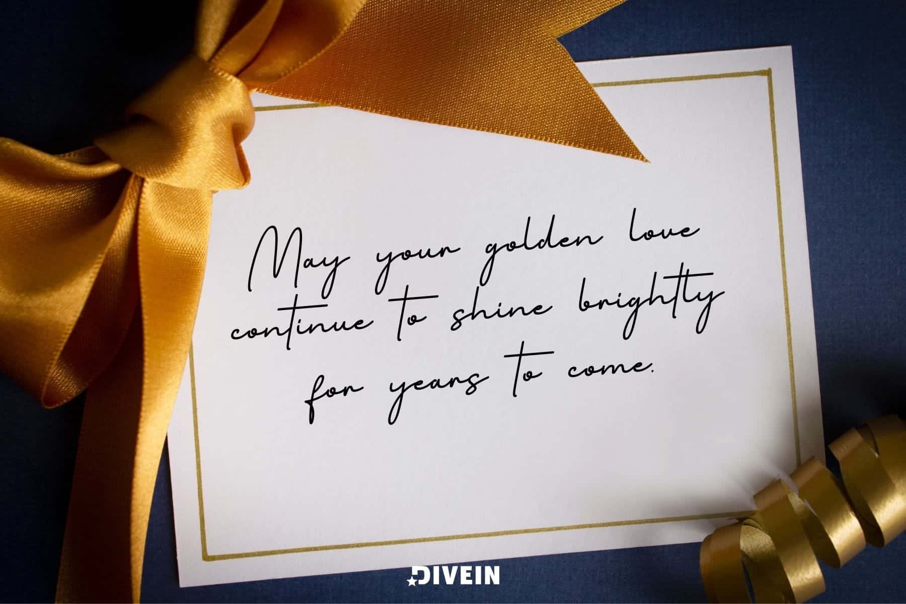 50th gold wedding anniversary message