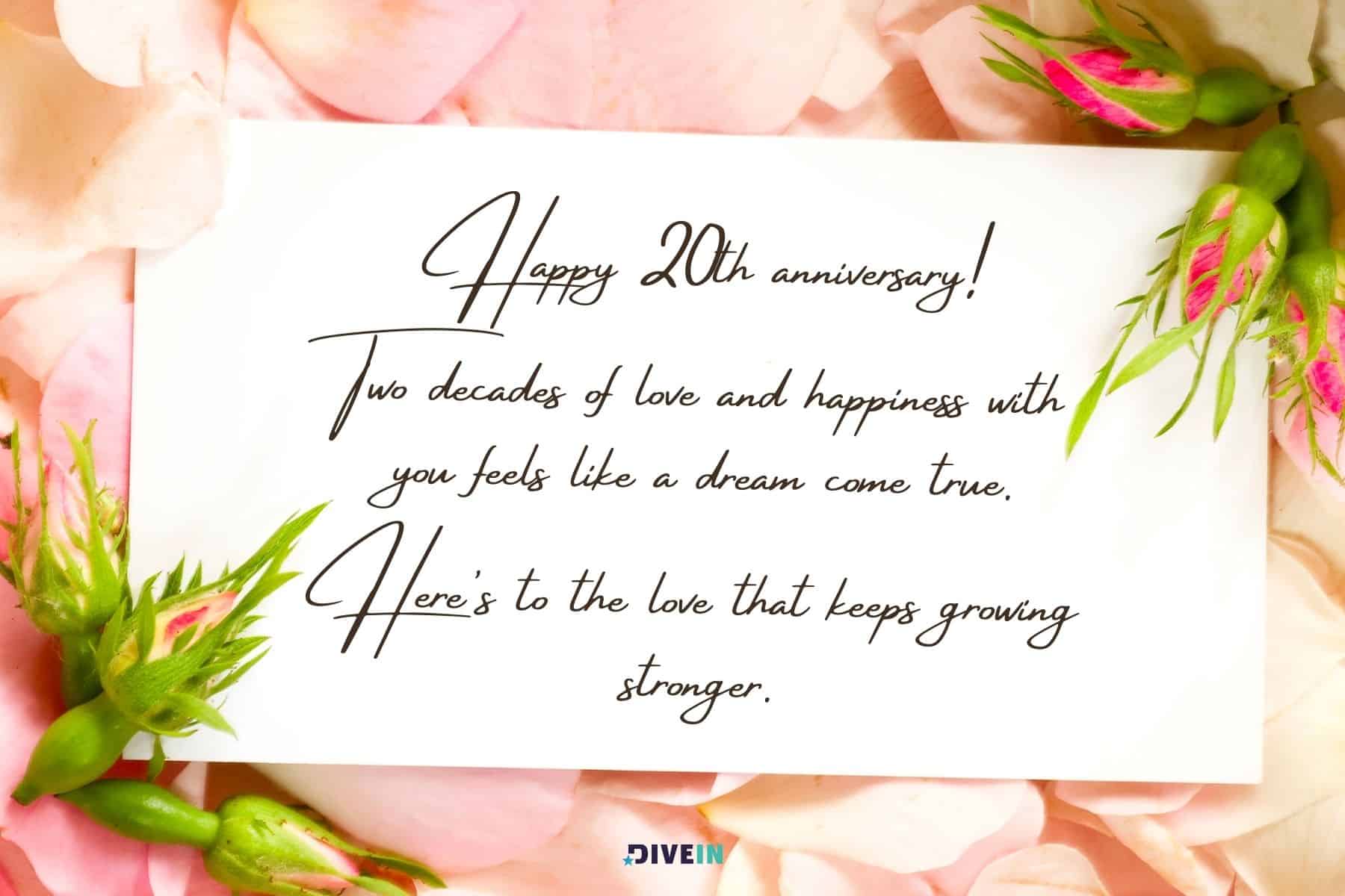 20th anniversary wishes