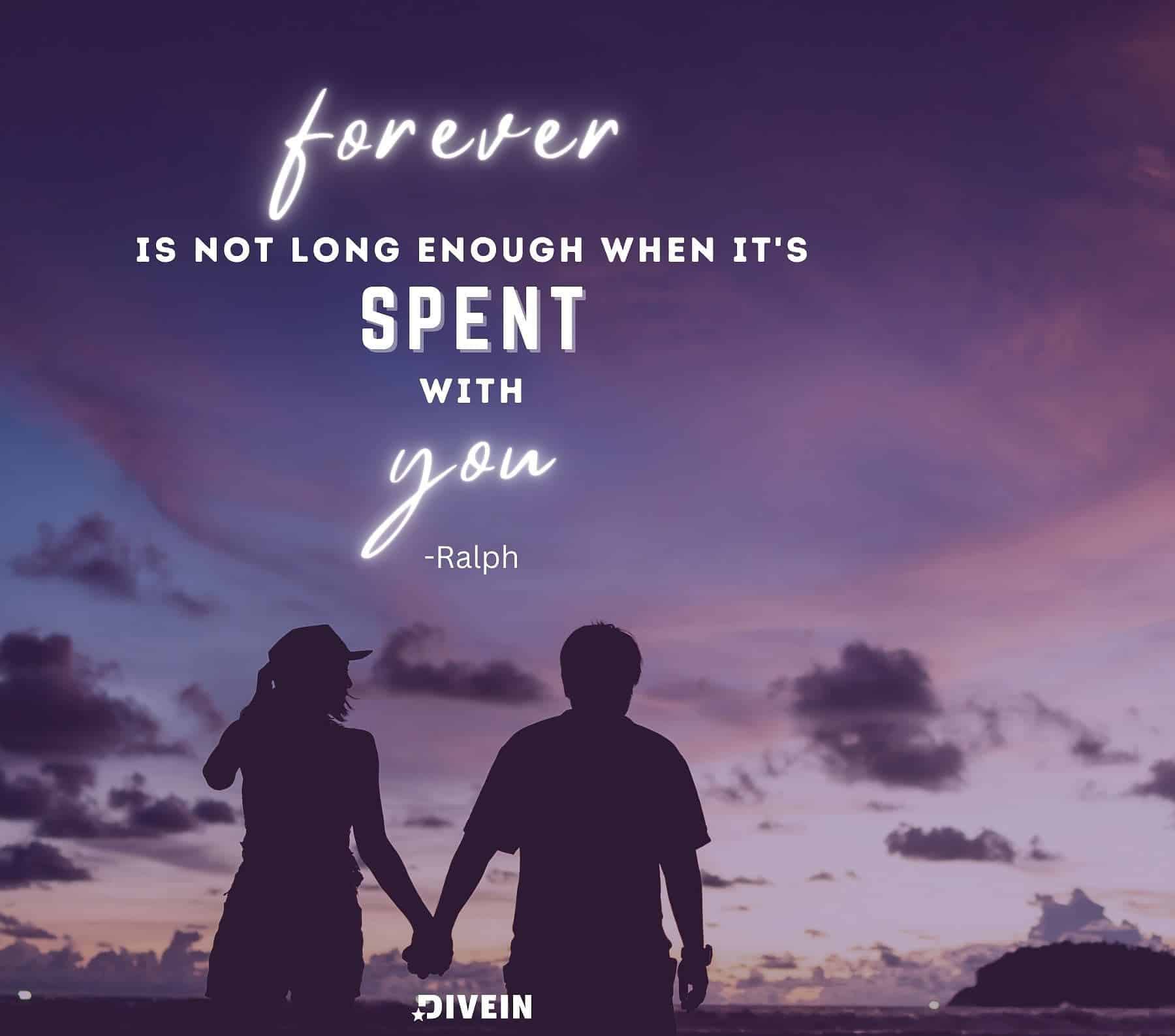 True Love Forever Quotes. Forever is not long enough when it’s spent with you.