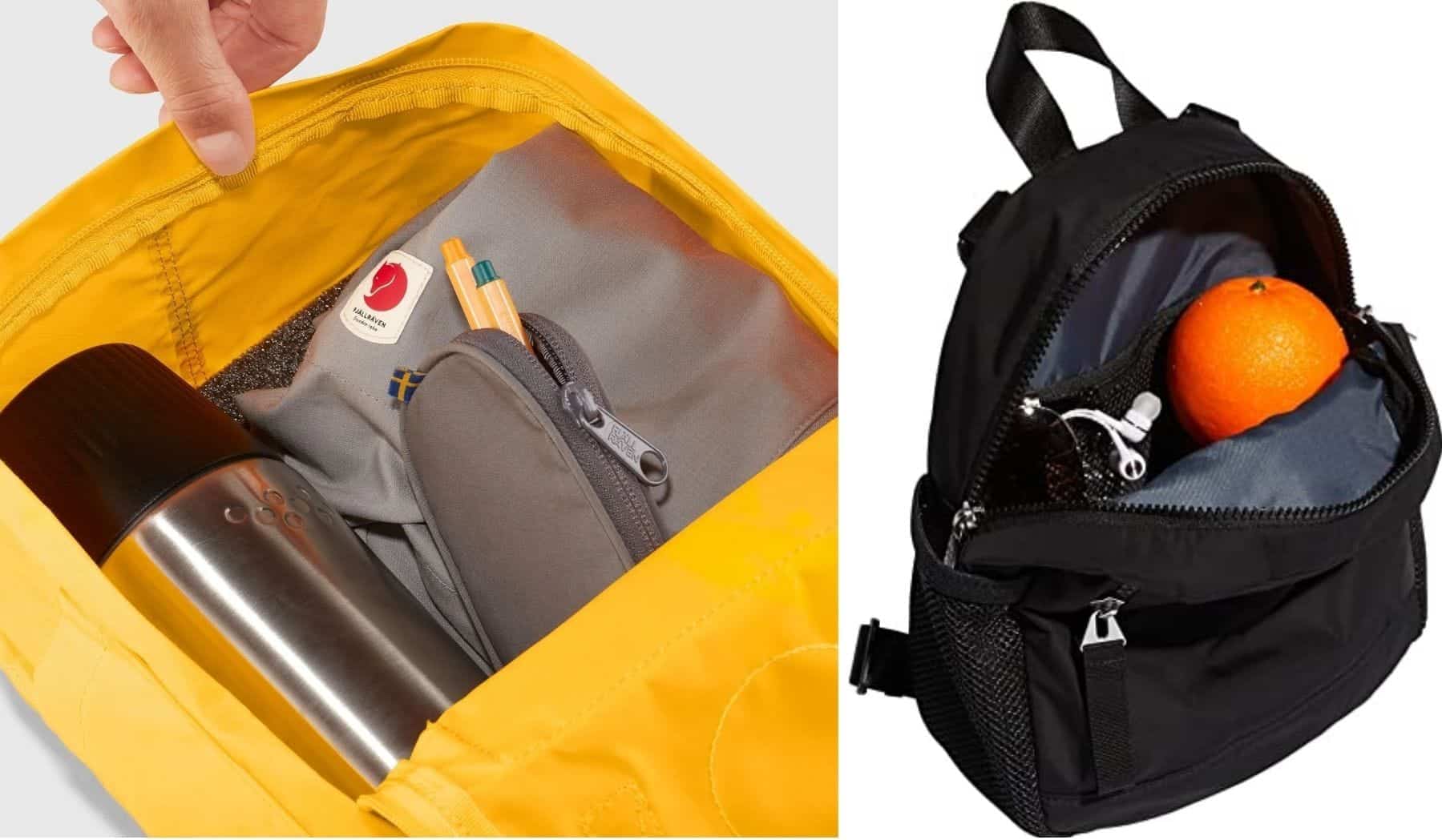 The clamshell-like opening of Kanken Mini was a handy design. 