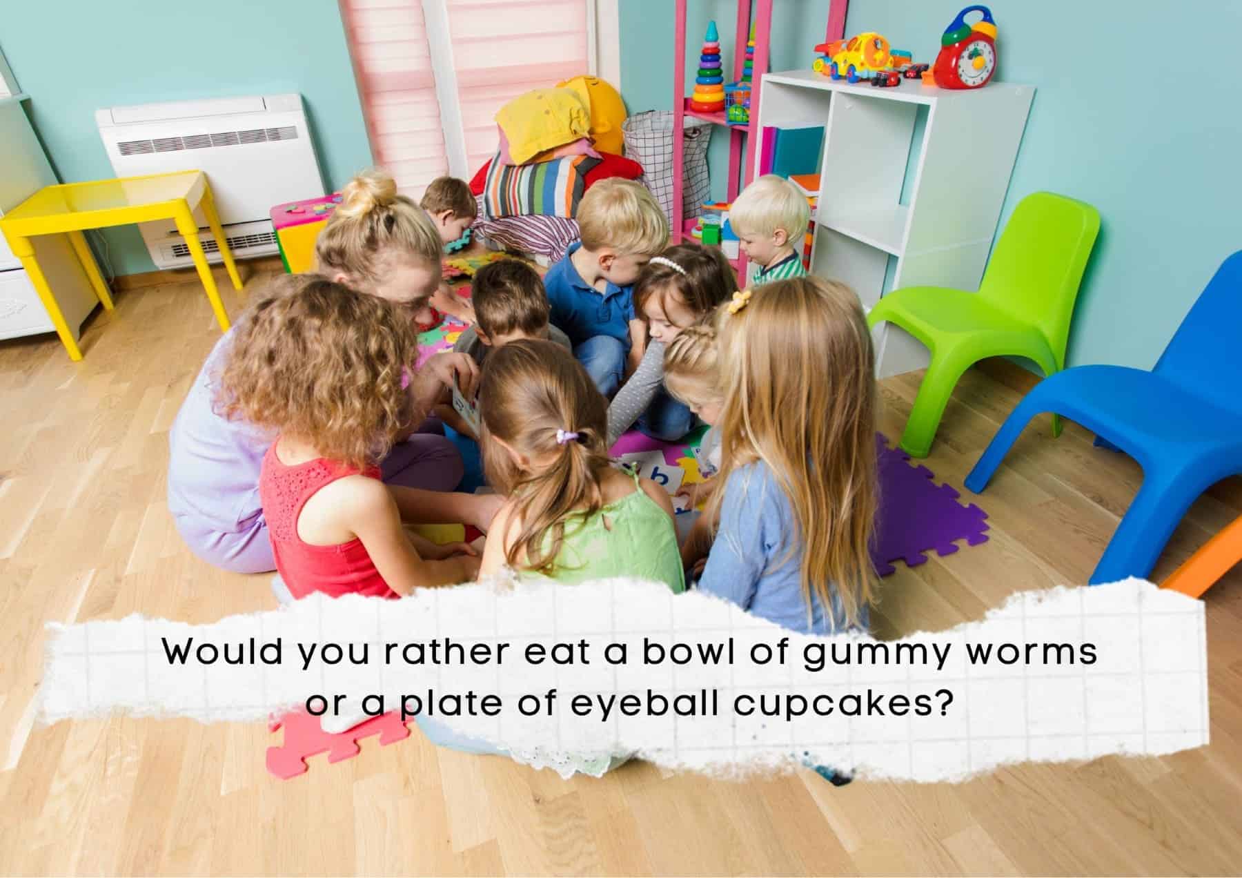 kids-would-you-rather-eat-a-bowl-of-gummy-worms-or-a-plate-of-eyeball-cupcakes
