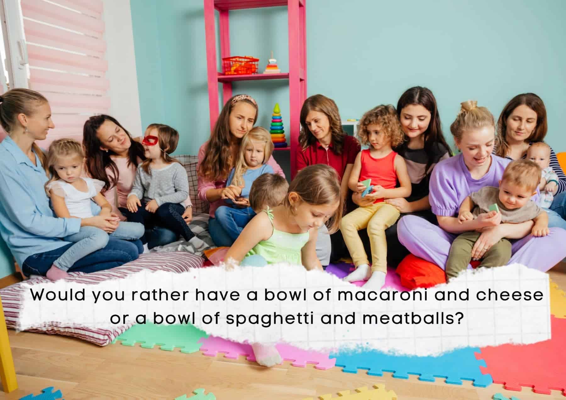 Kids Would You Rather Have A Bowl Of Macaroni And Cheese Or A Bowl Of Spaghetti And Meatballs