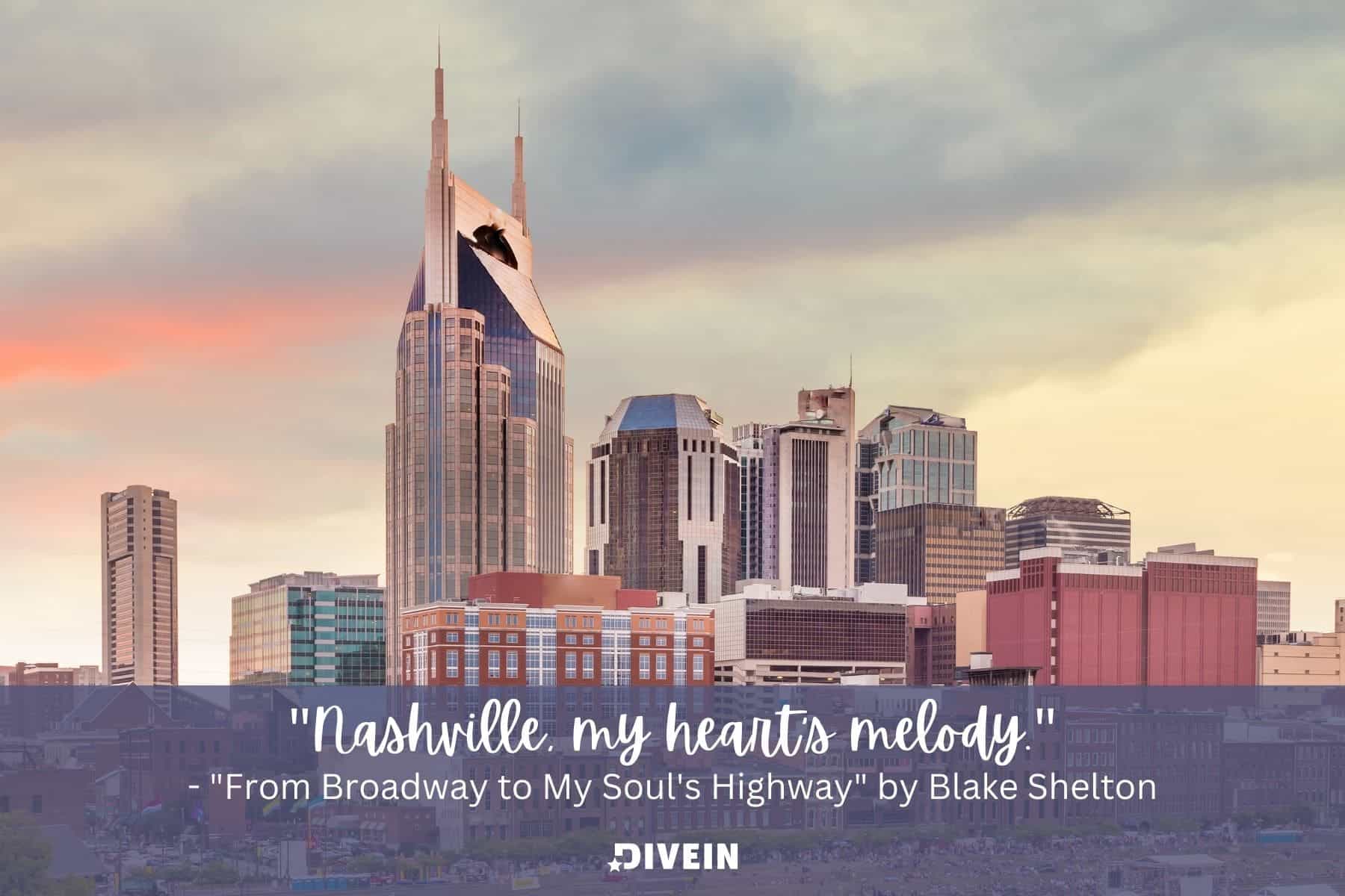 captions from song lyrics. nashville my heart's melody