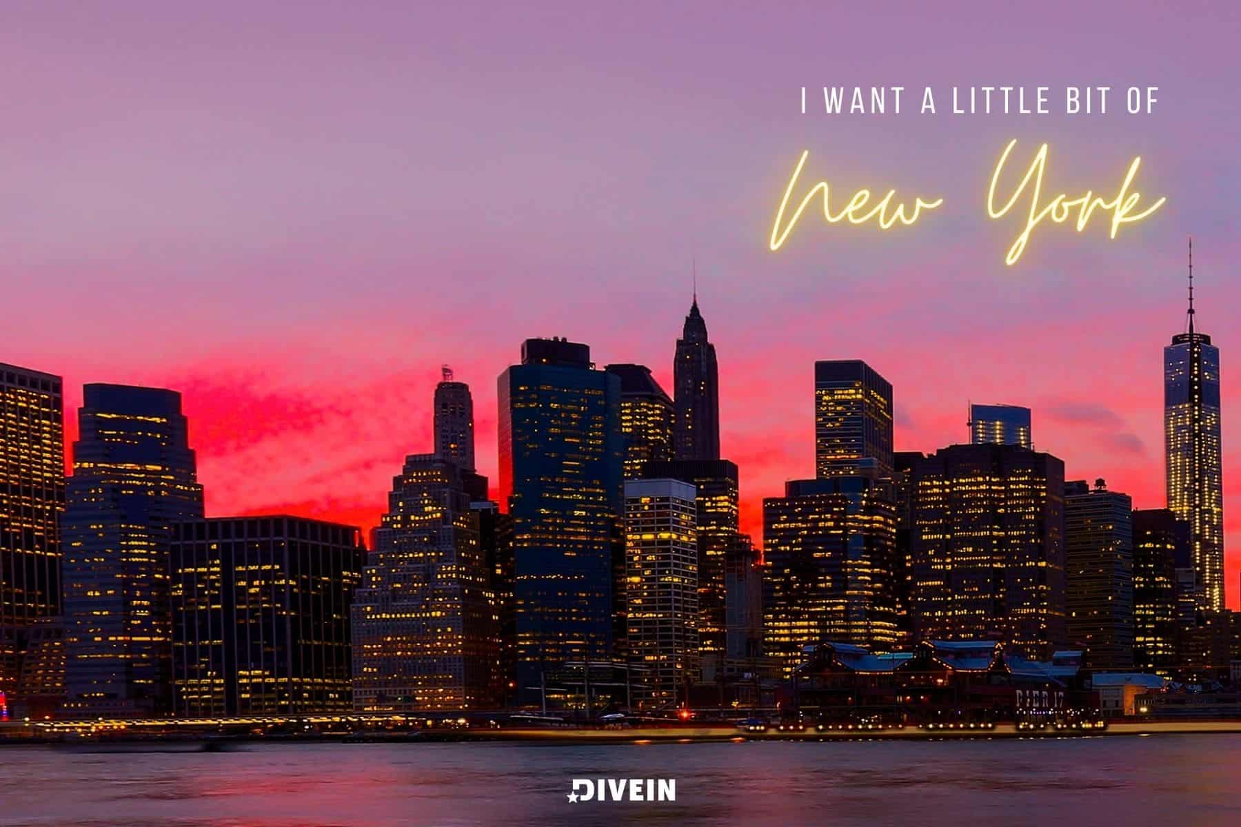 new york travel captions. i want a little bit of new york