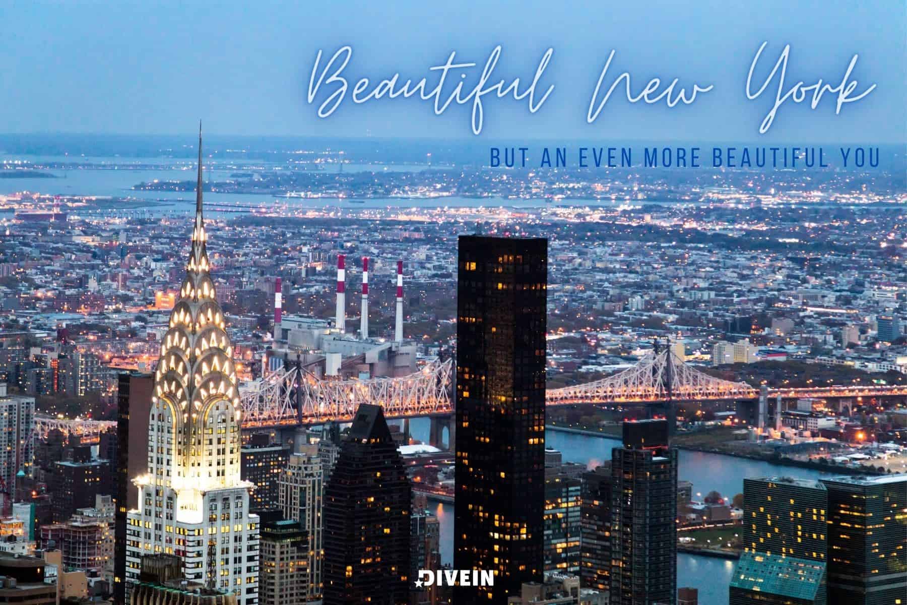 cute new york captions for couples. beautiful new york but even more beautiful you