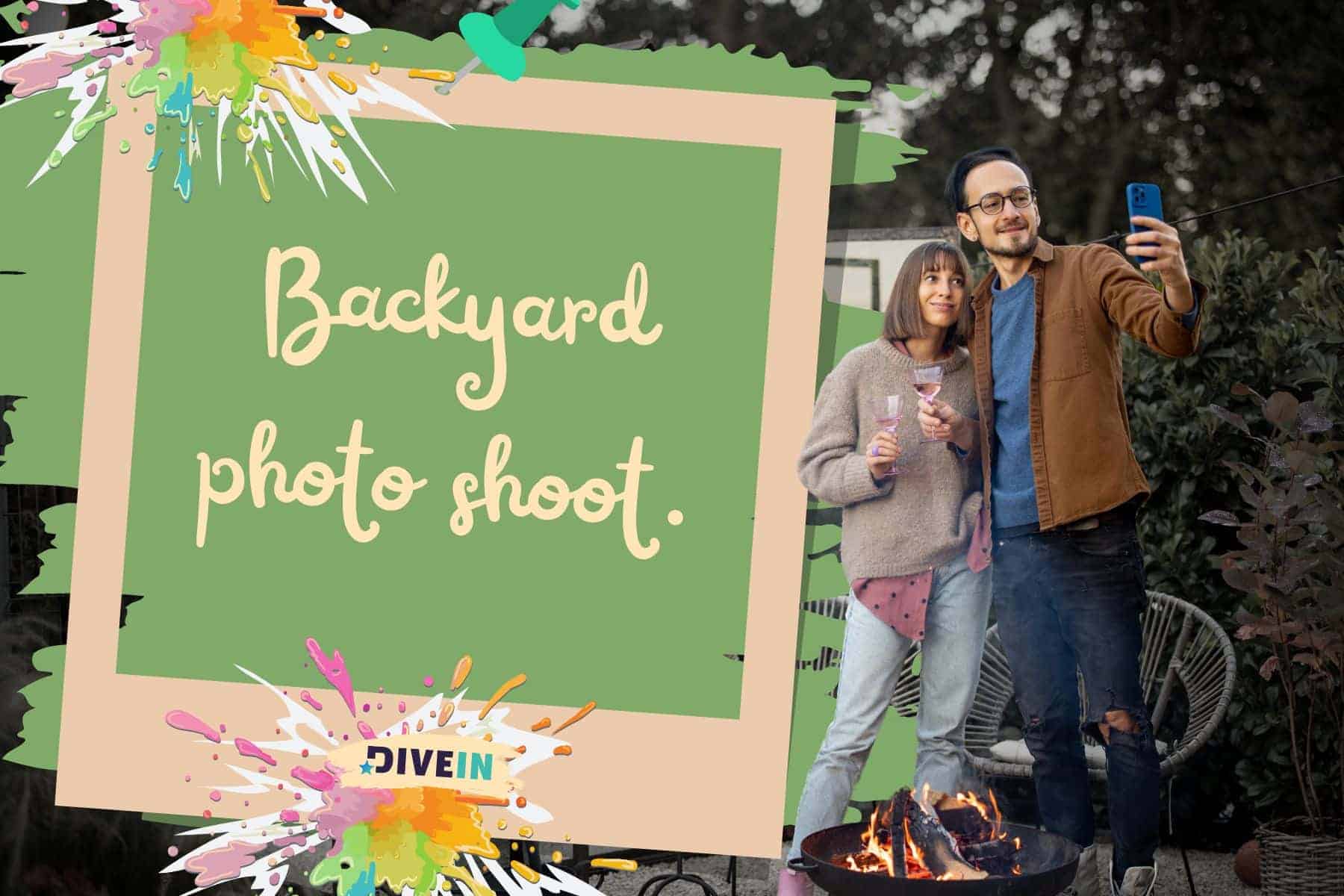 summer photo dump captions. backyard photo shoot