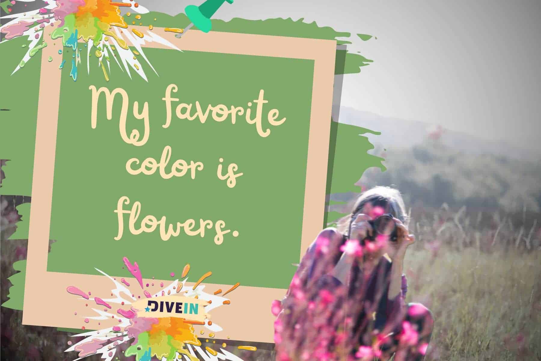 spring photo dump captions. my favorite color is flowers