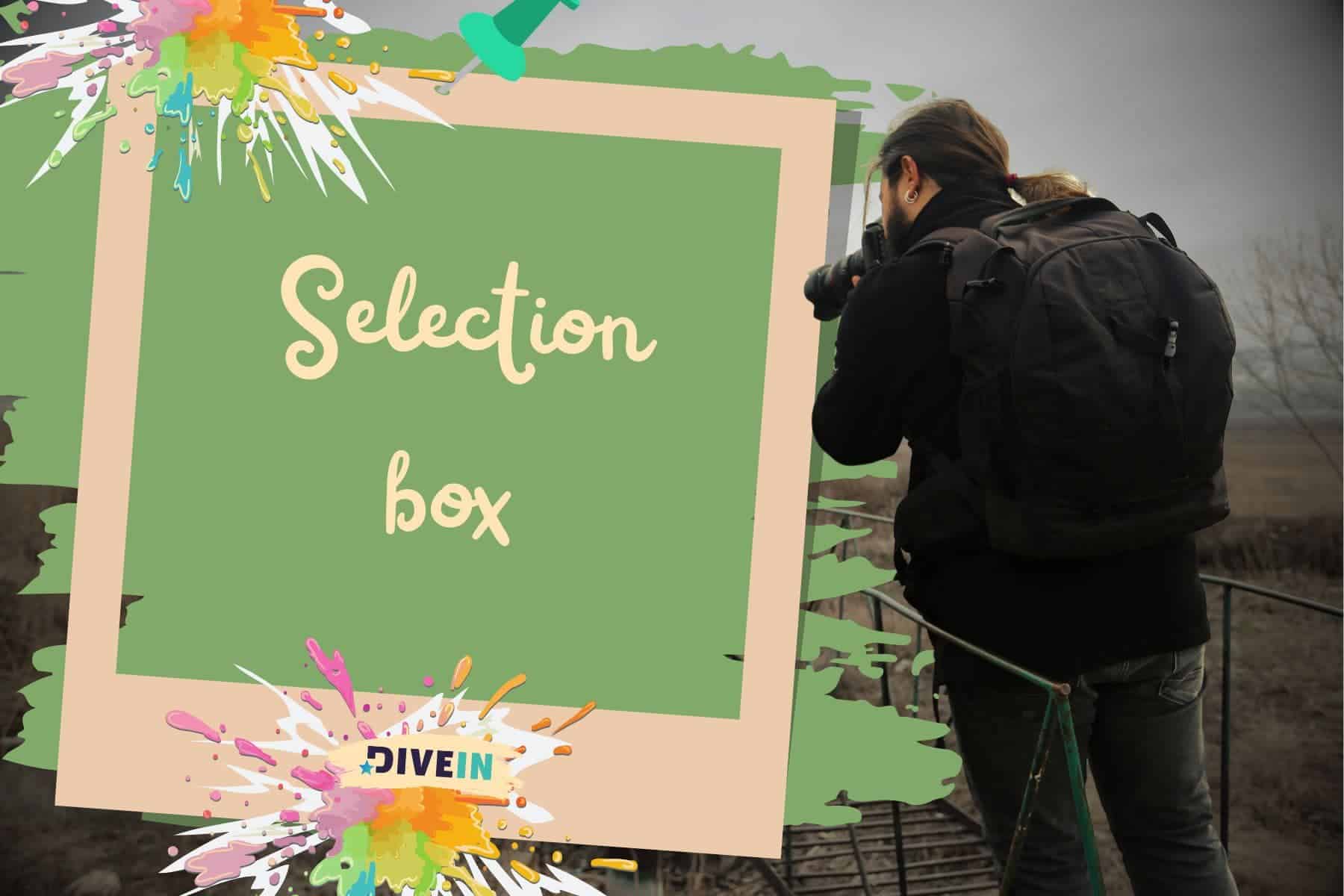 random photo dump captions. selection box