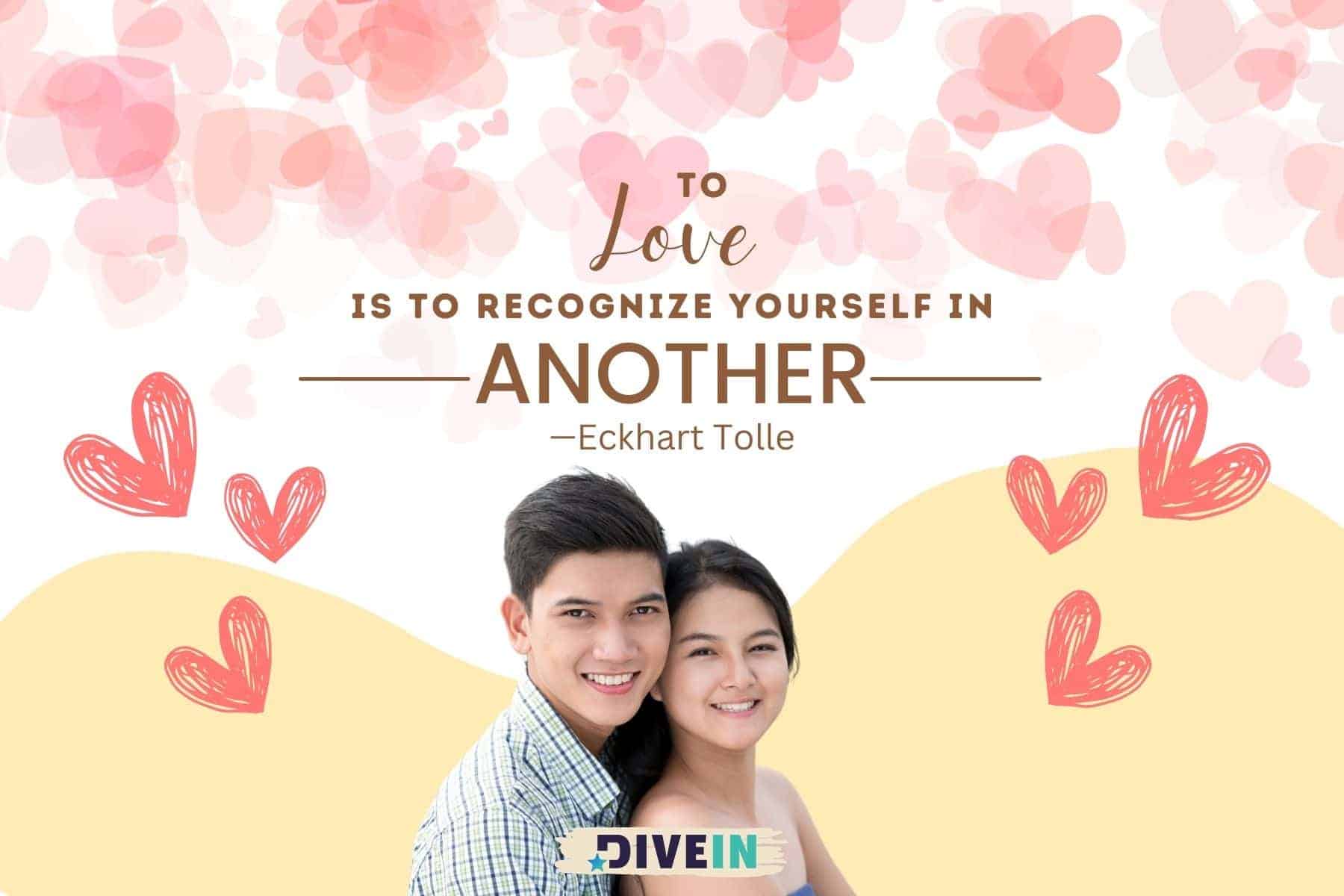 romantic love quotes for her. to love is to recognize yourself in another