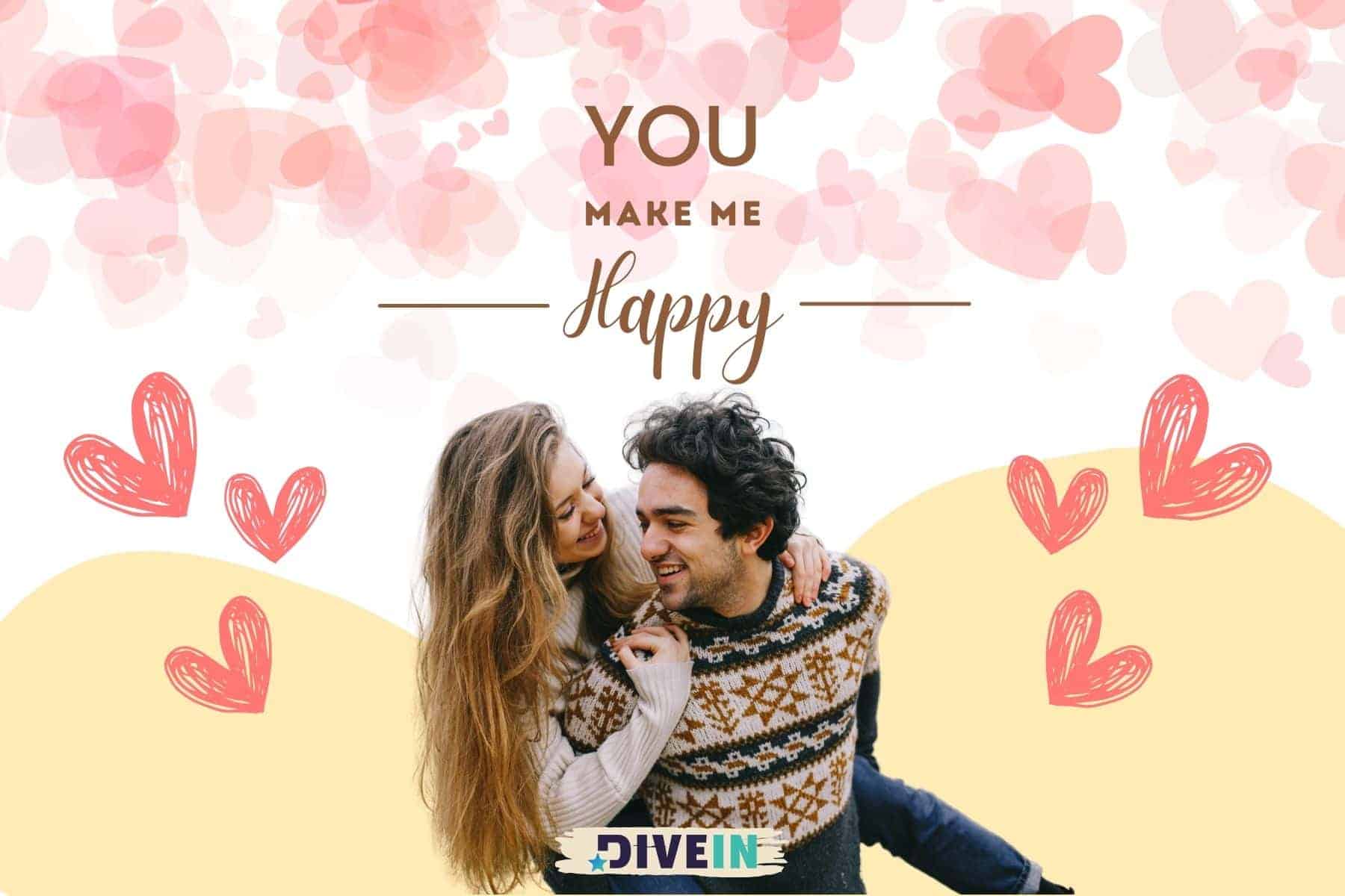 best short love messages. you make me happy