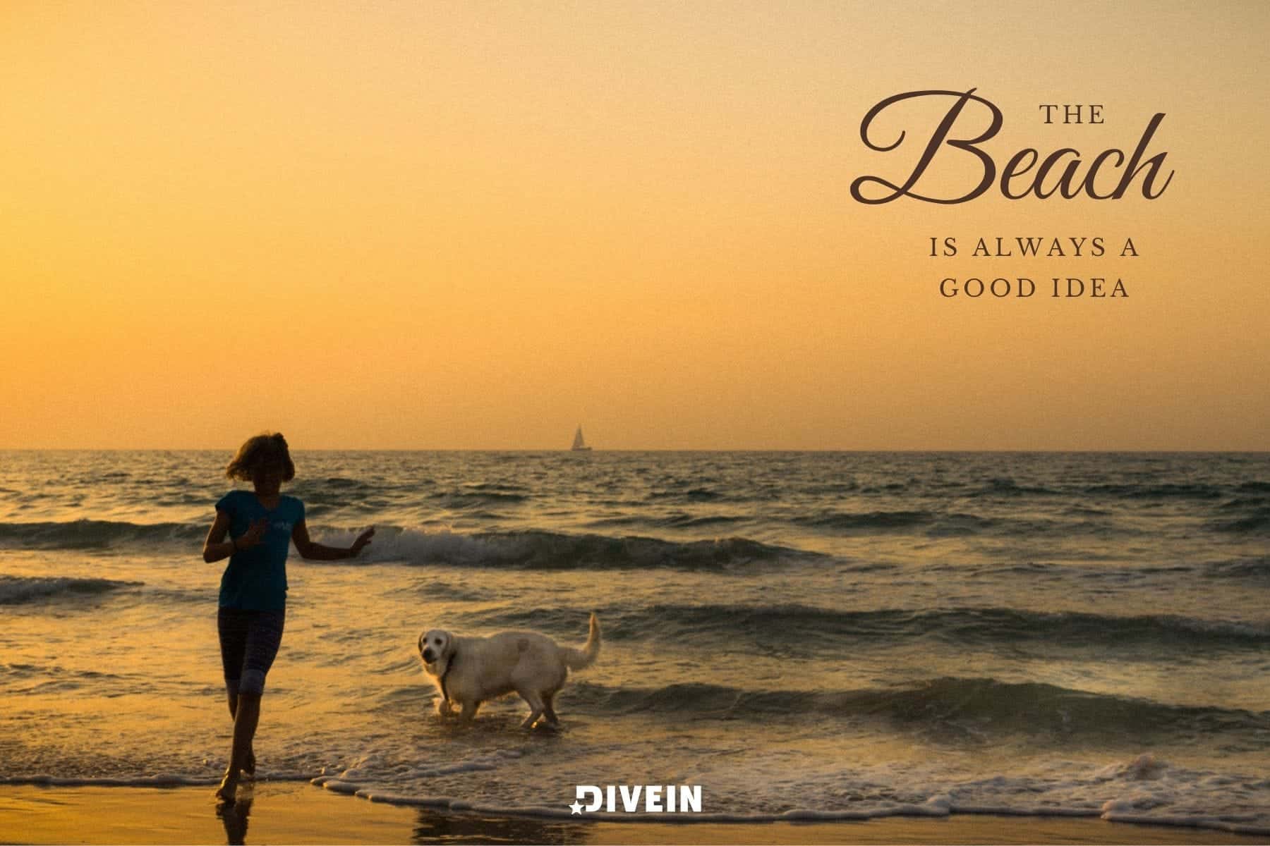 cute vacation captions. the beach is always a good idea.