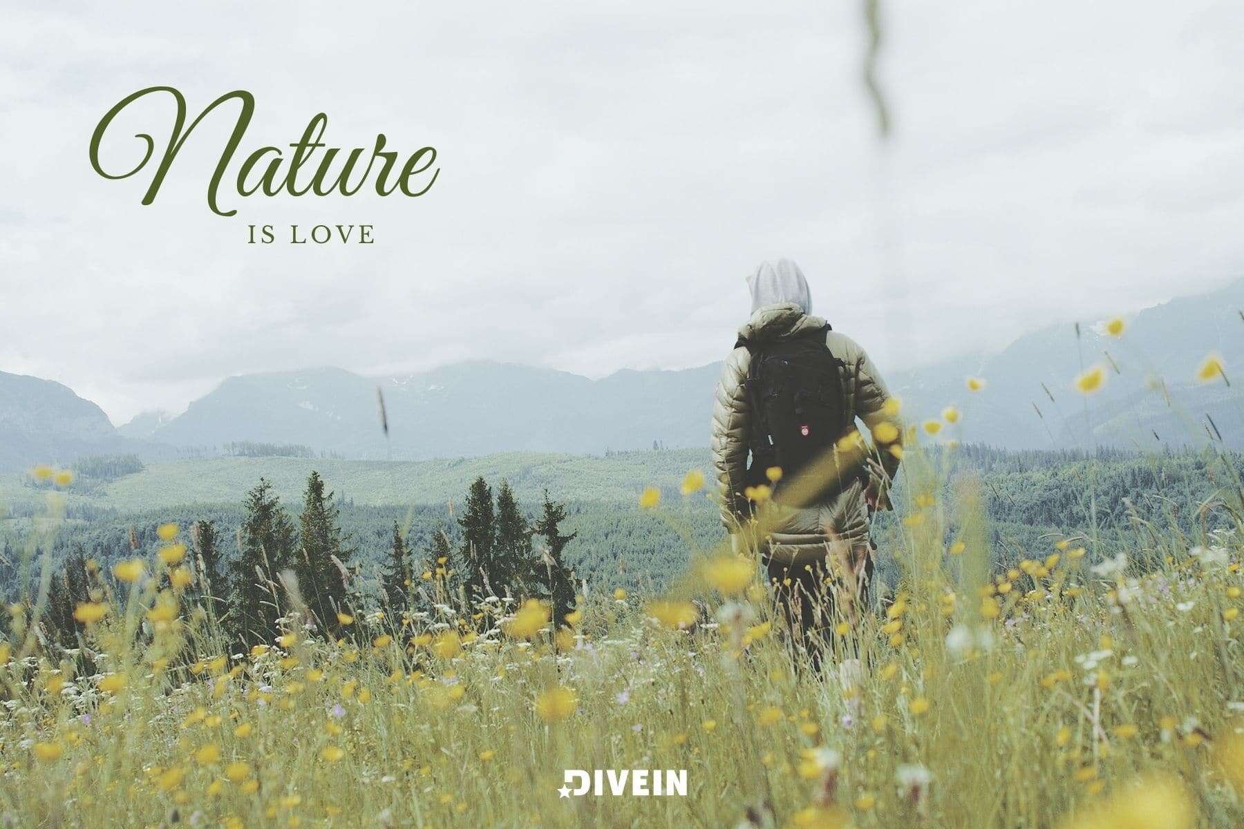 unique travel captions. nature is love.