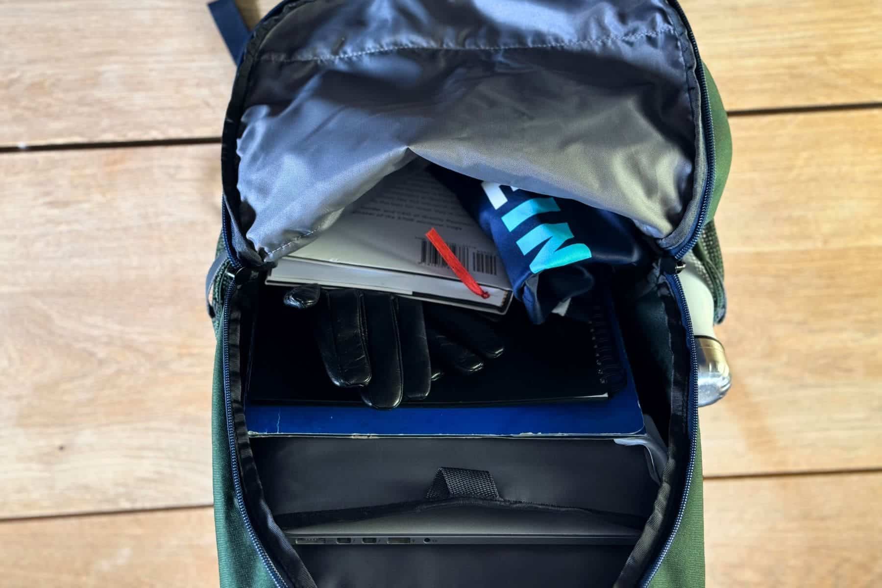 The Northface Jester Backpack Inside Mesh Pocket