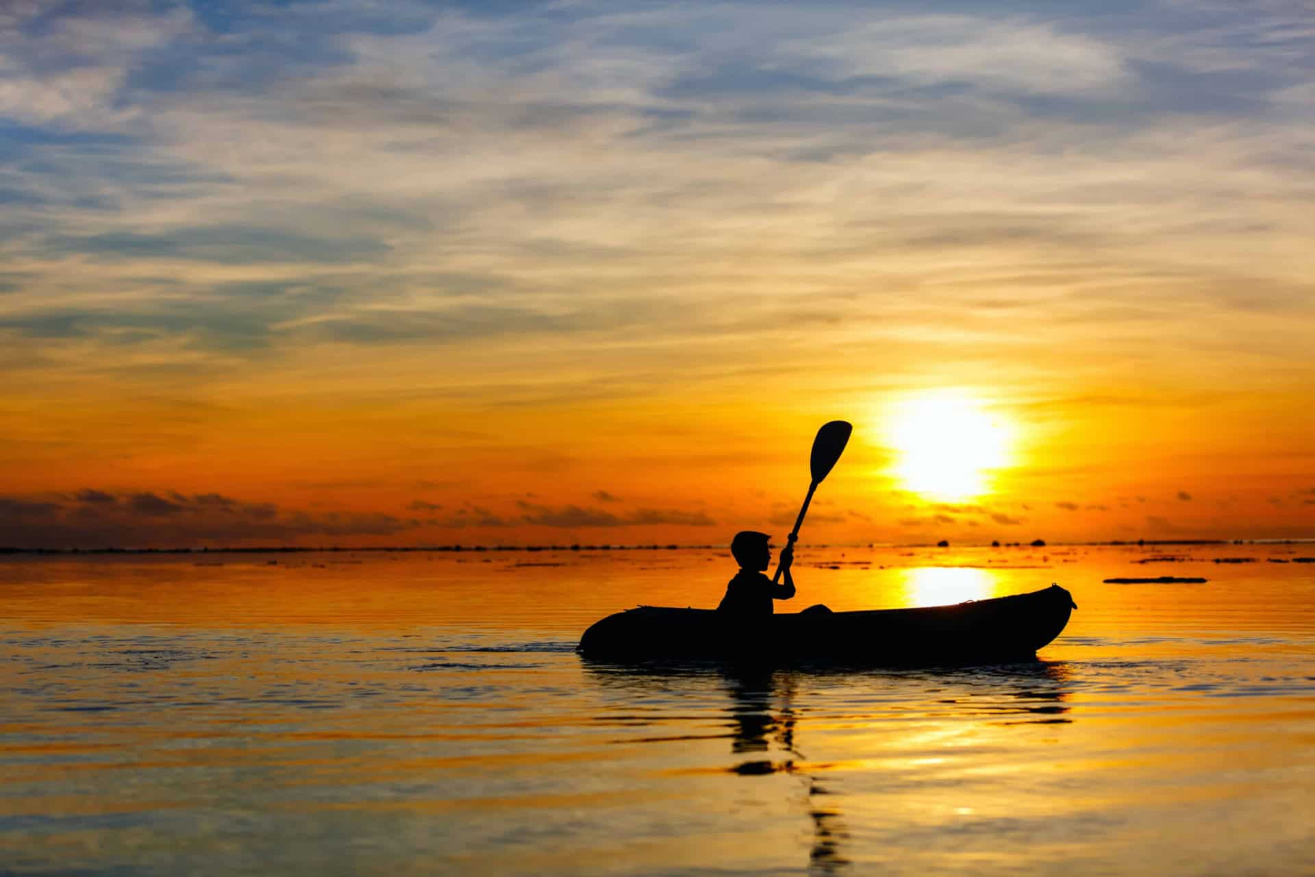 Kayaking at Sunset