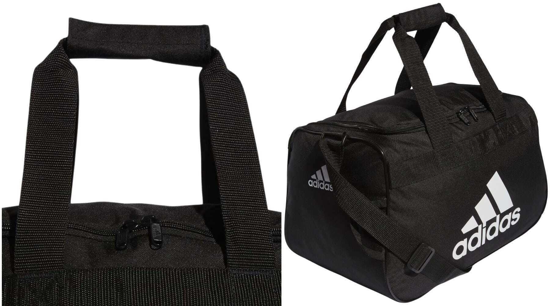 The standard webbings don't affect how comfortable carrying this small gym bag is. 