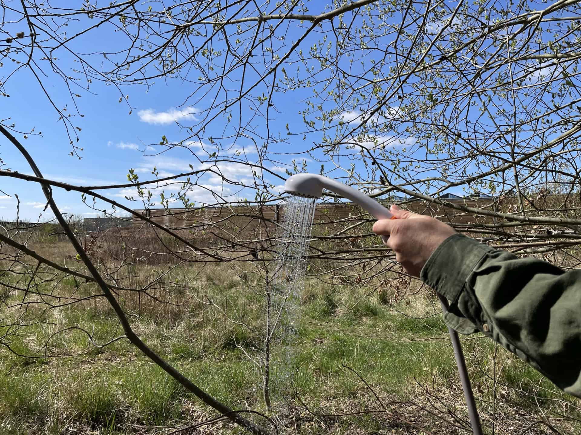 Pressure of an Electric Camping Shower