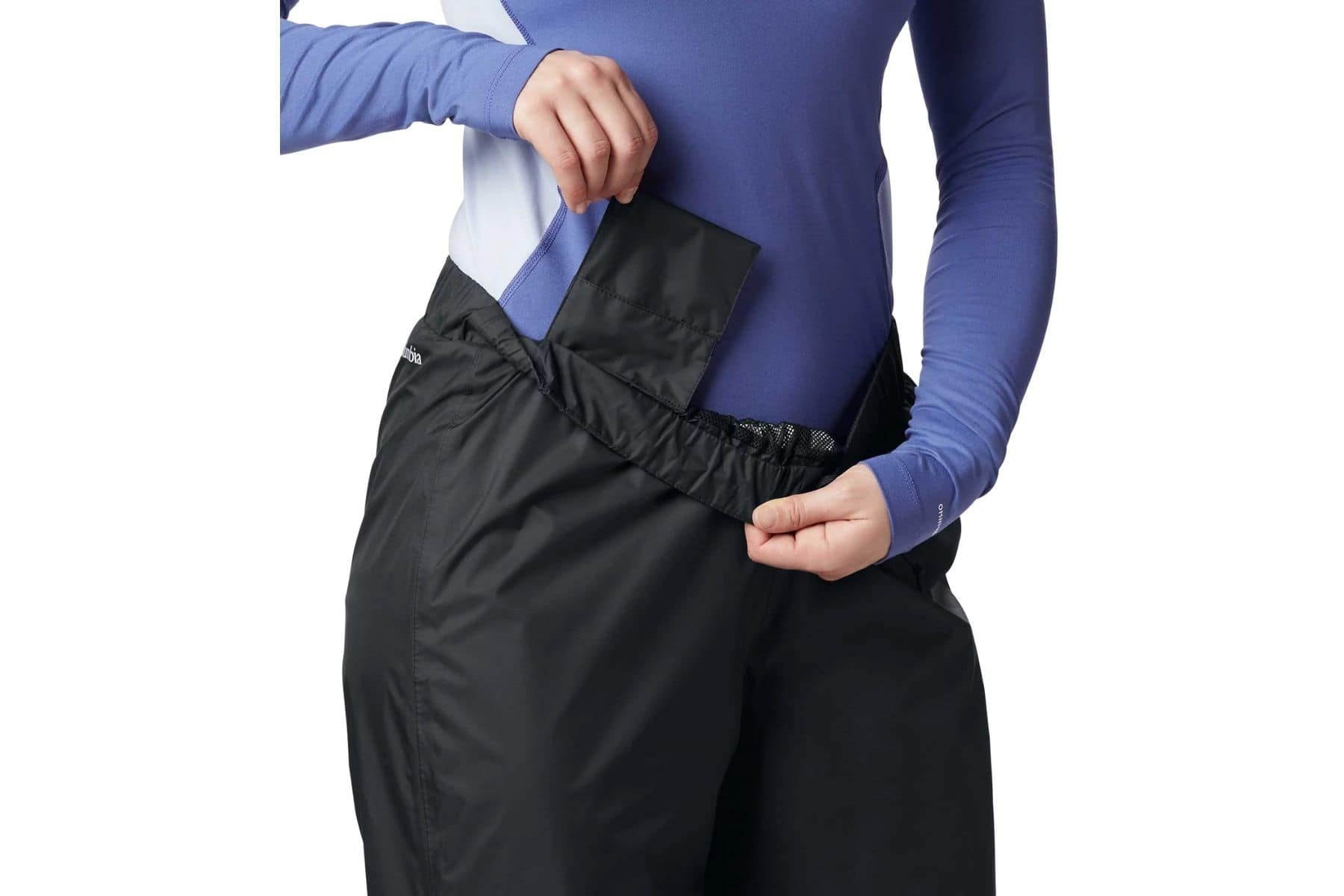 Take advantage of the hidden pocket to secure small items.