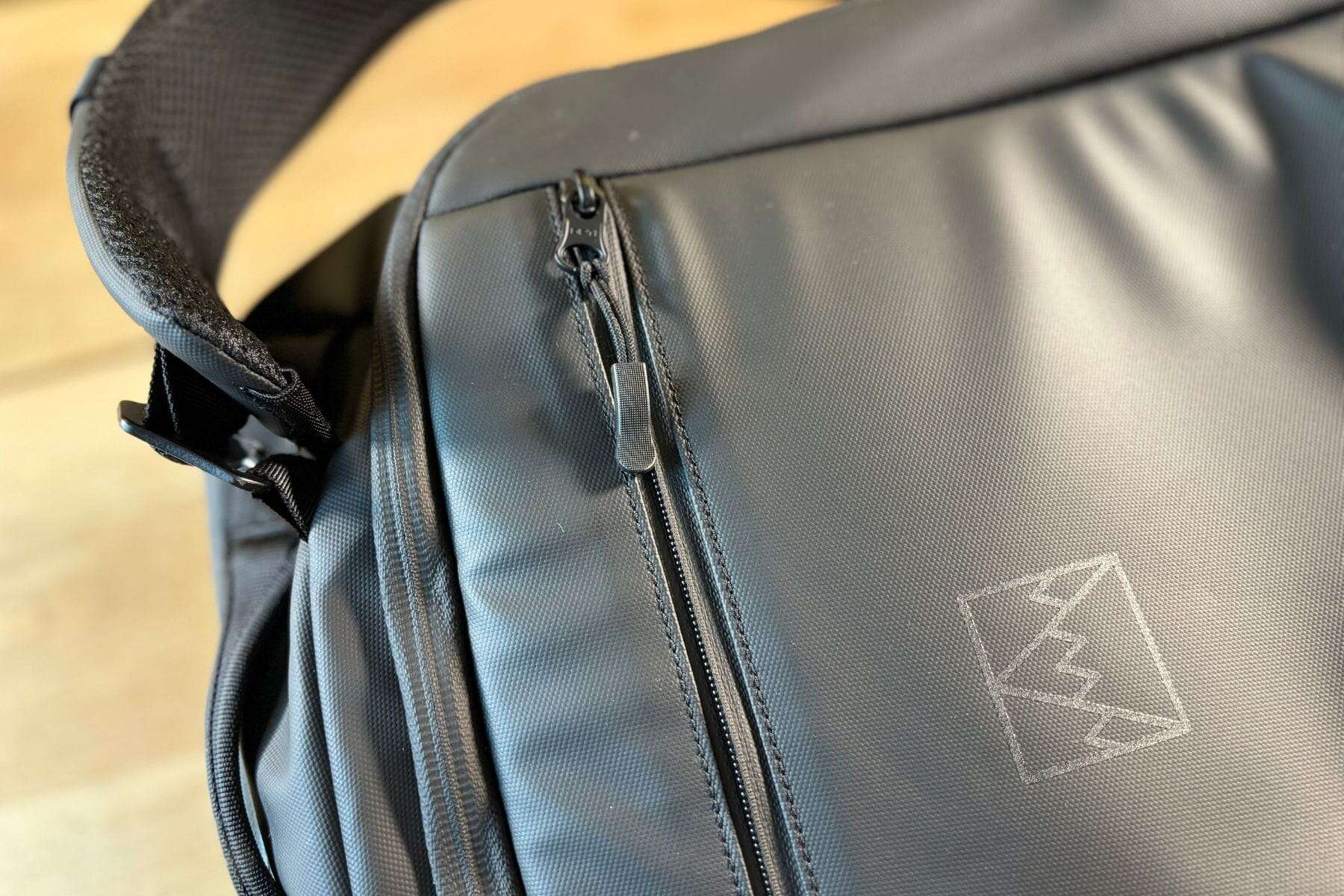 Front Zipper And Side Strap