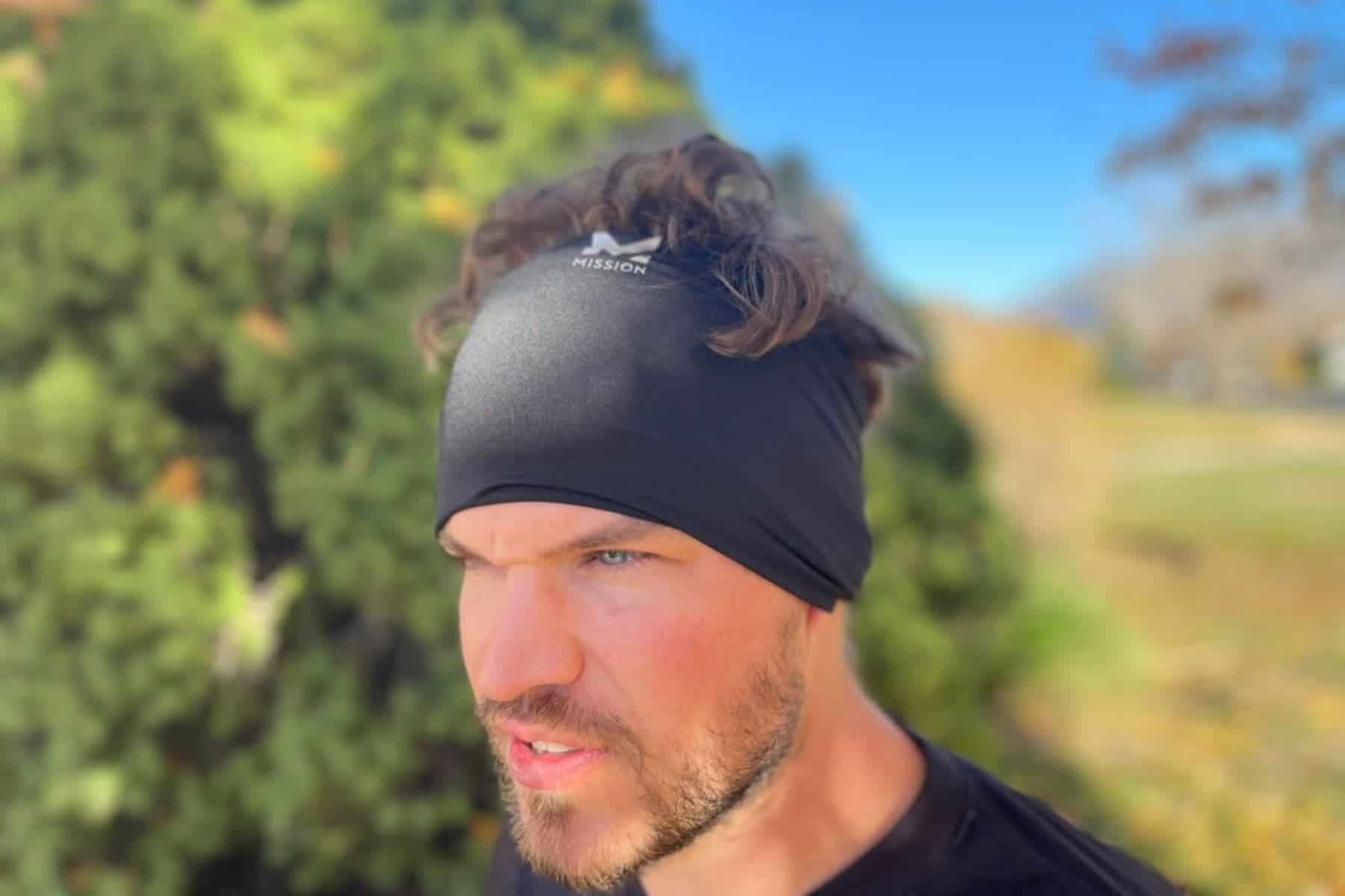 Mission Cooling Neck Gaiter Forehead
