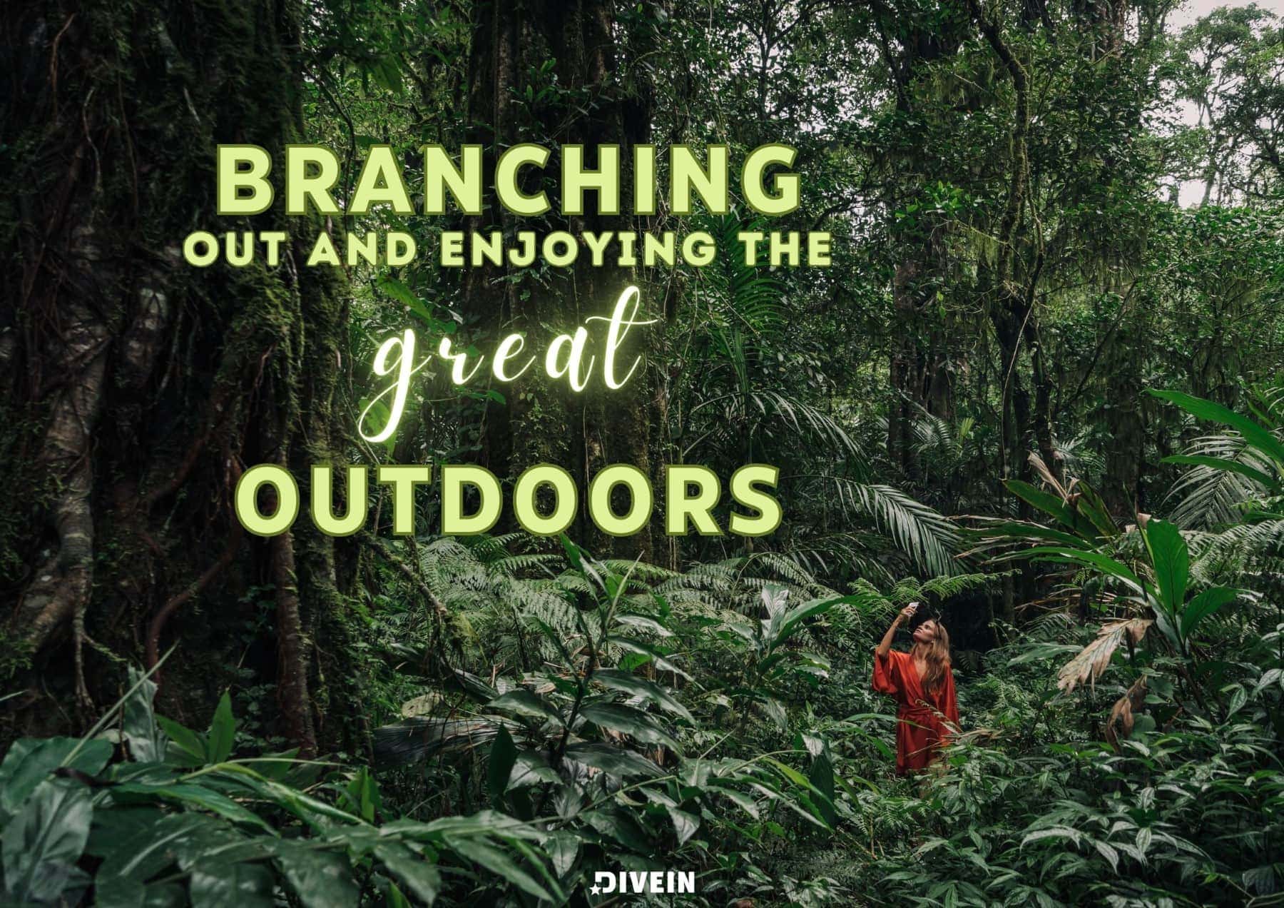 Funny Nature Captions for Instagram. Branching out and enjoying the great outdoors.