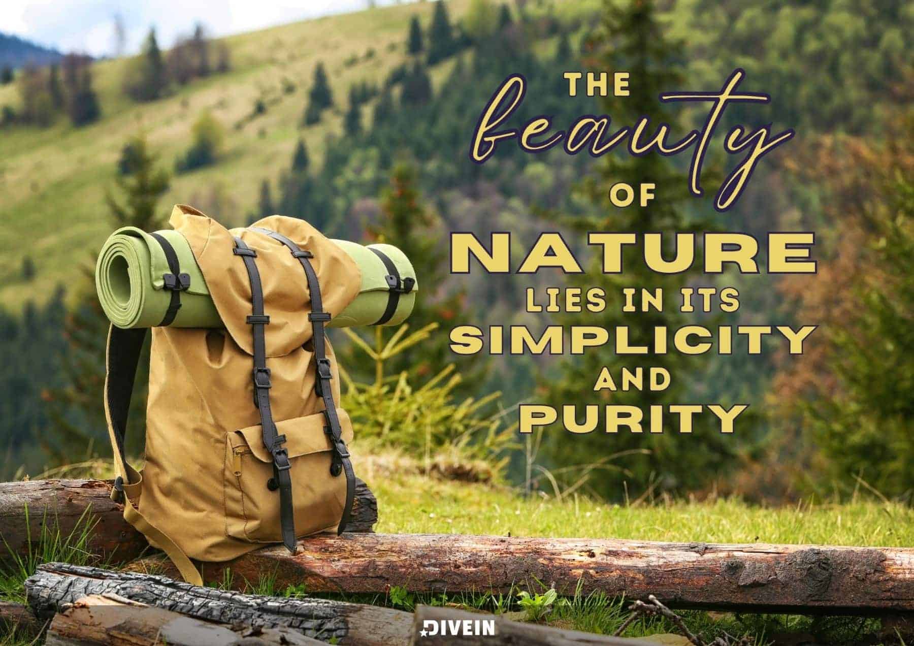 Instagram Captions about Love of Nature. The beauty of nature lies in its simplicity and purity.