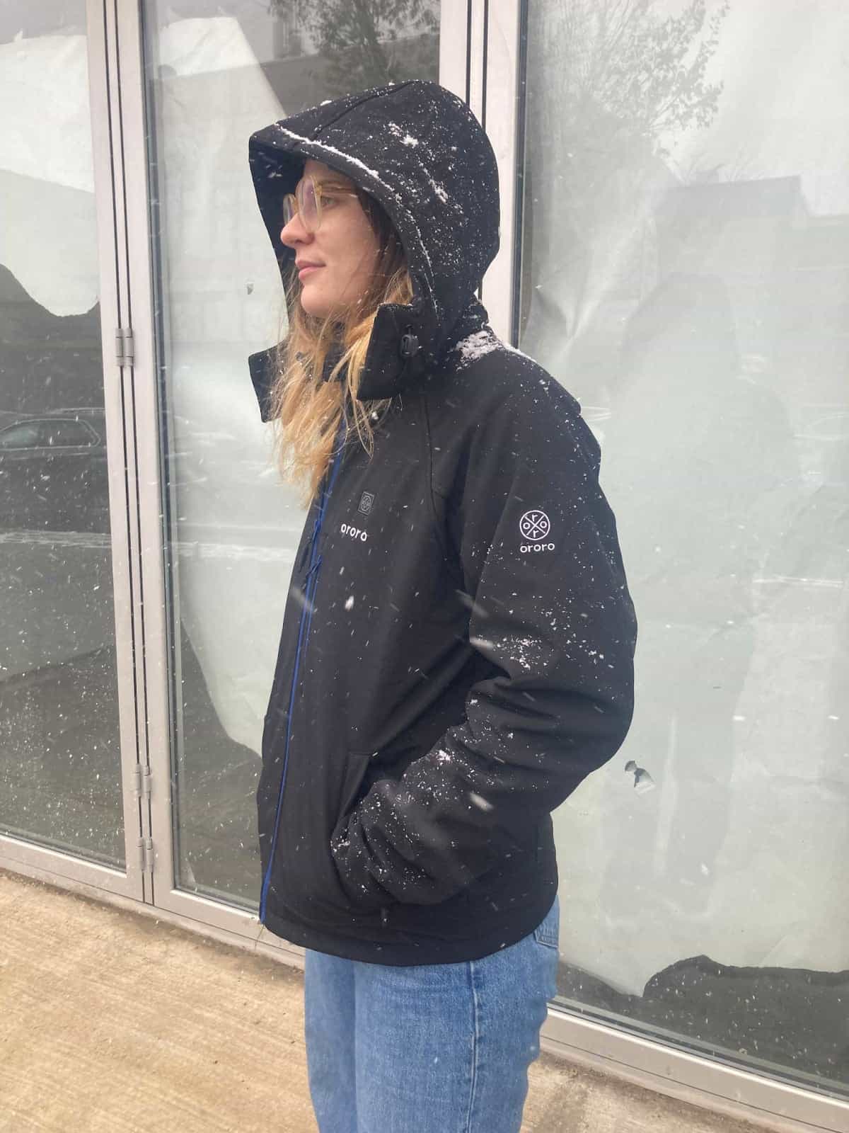 Side View of the Ororo Heated Jacket