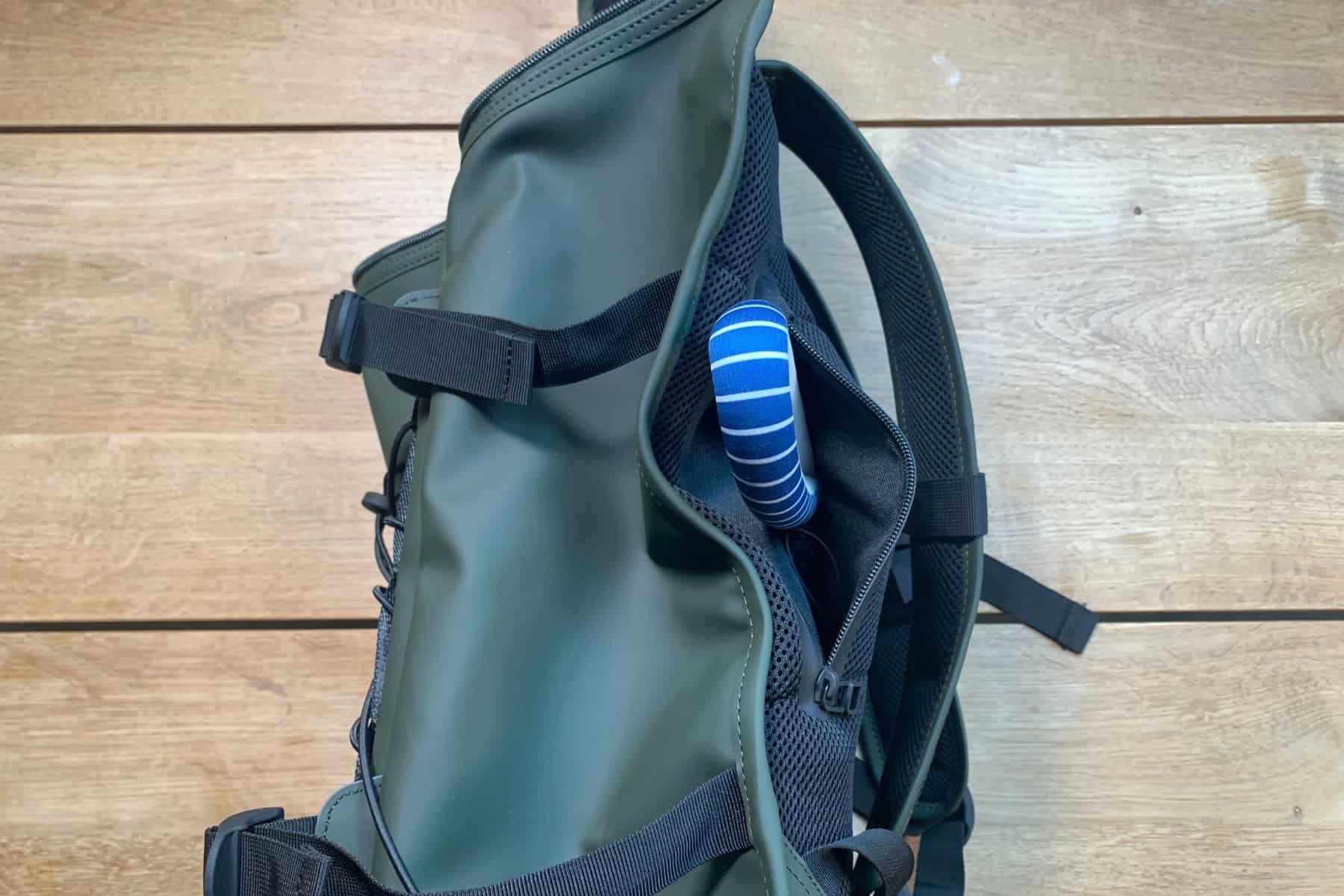 pocket with coated zipper