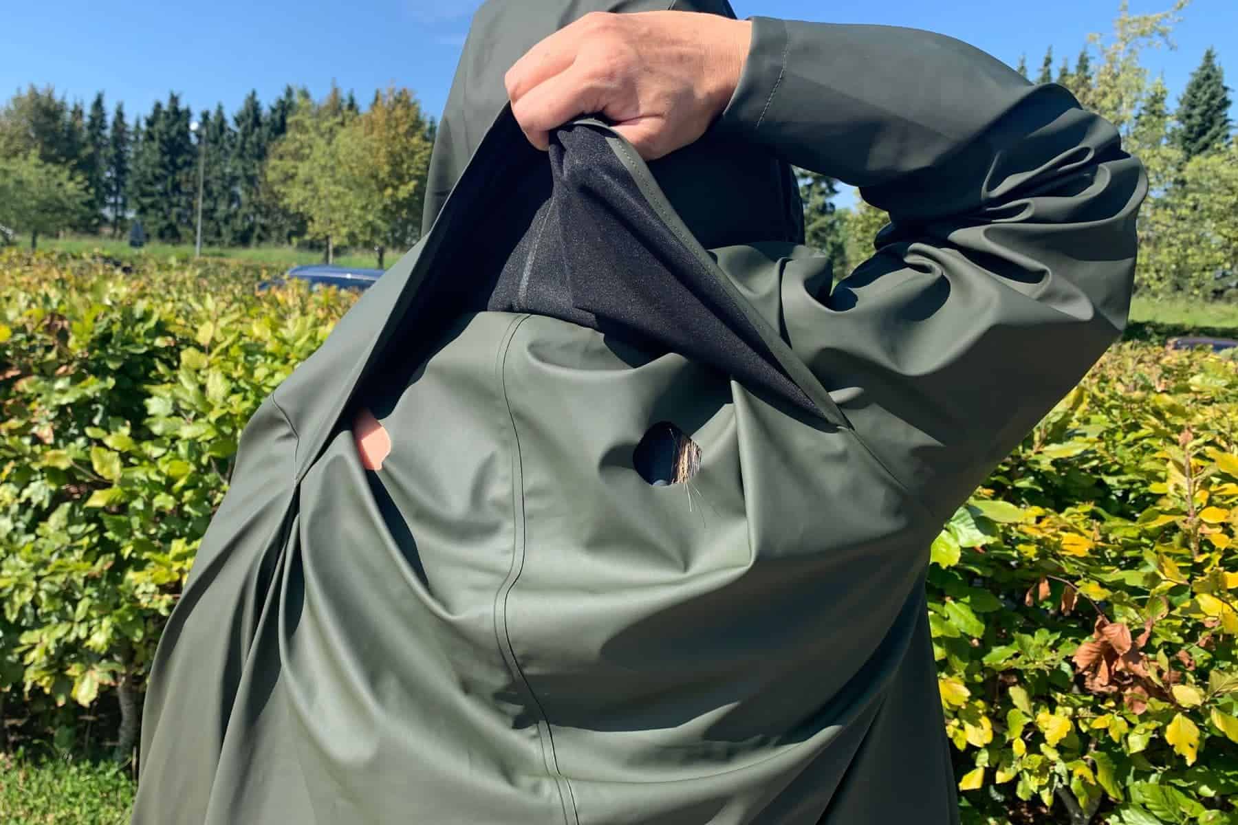 Rains Long Jacket Back