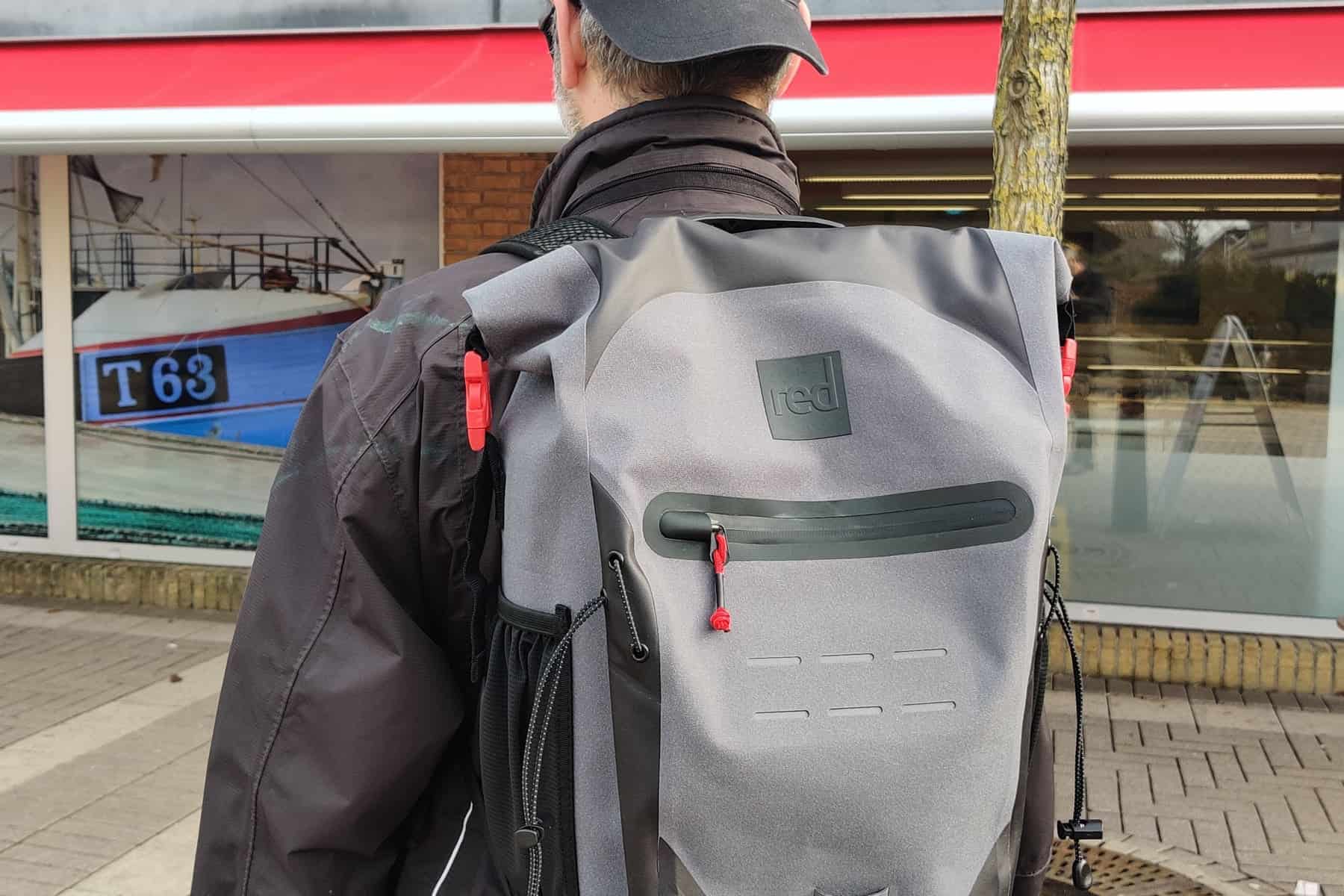 red-eco-friendly-waterproof-worn