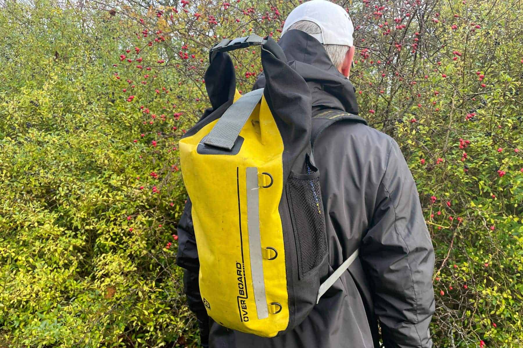 side view of waterproof backpack classic