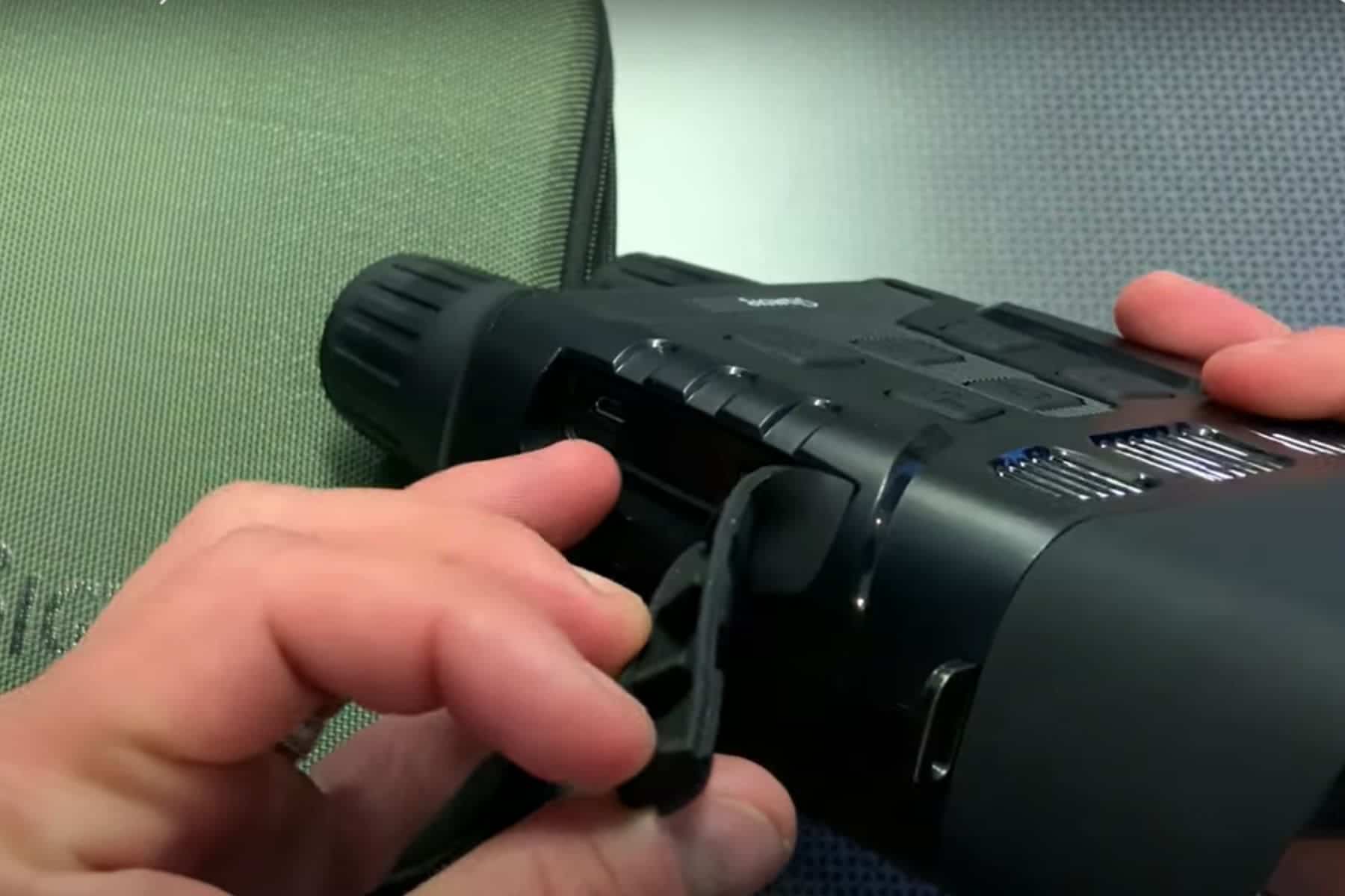 Find the SD card and USB port under a lid on the side.