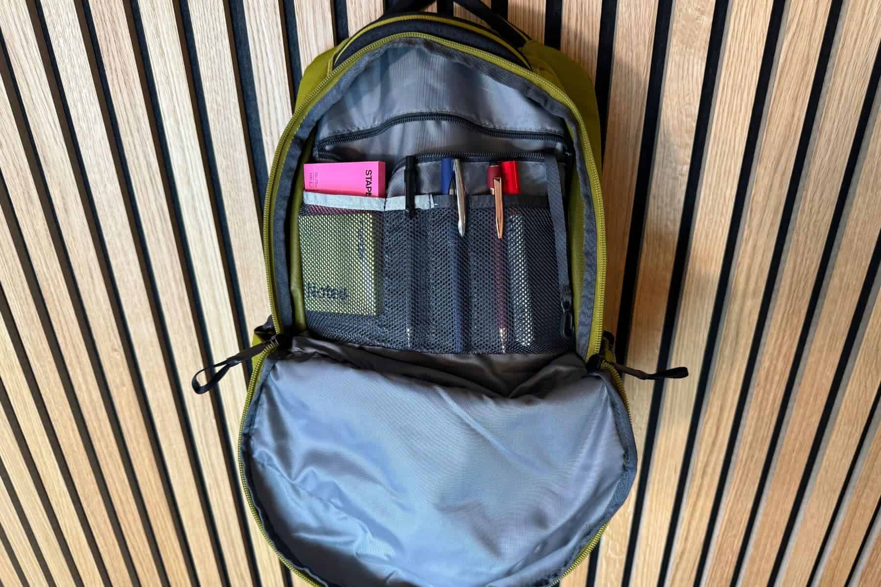 the north face back pack with pocket organizer