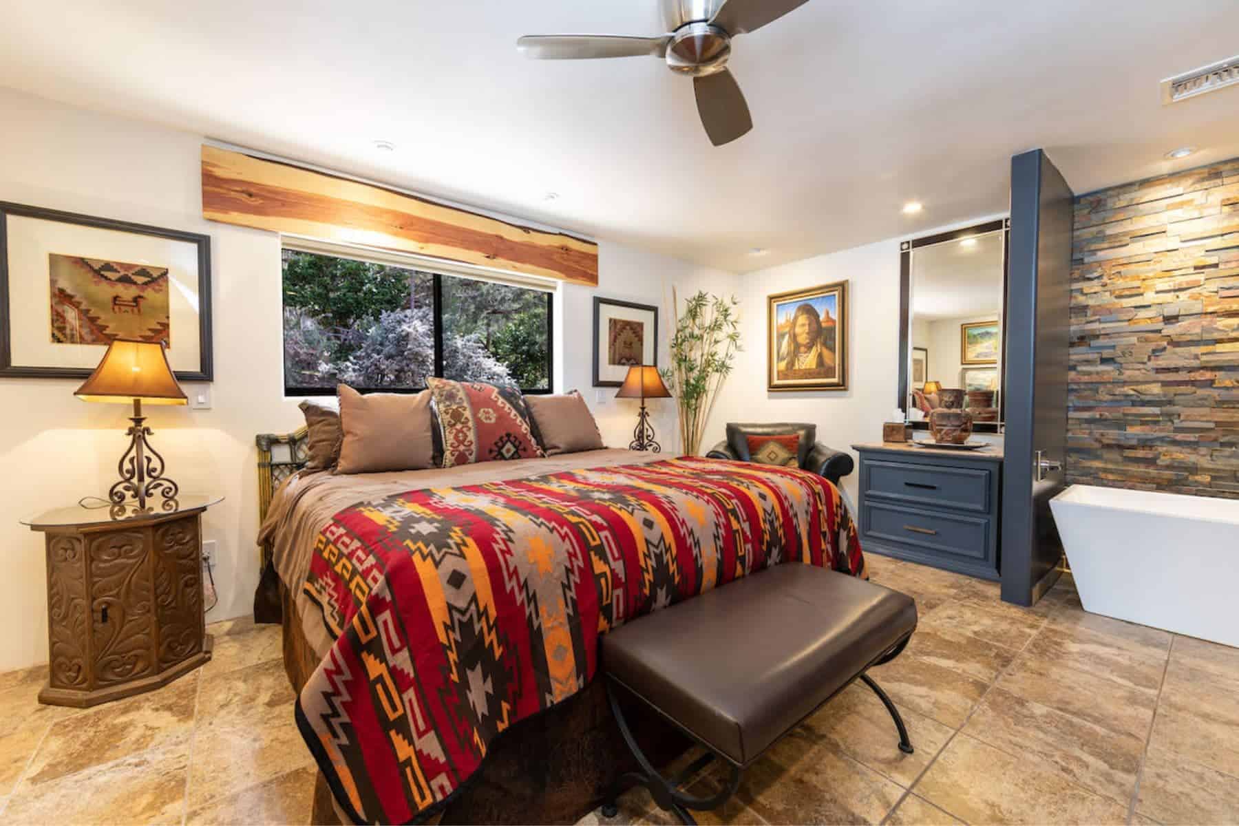 A Sunset Chateau Bedroom