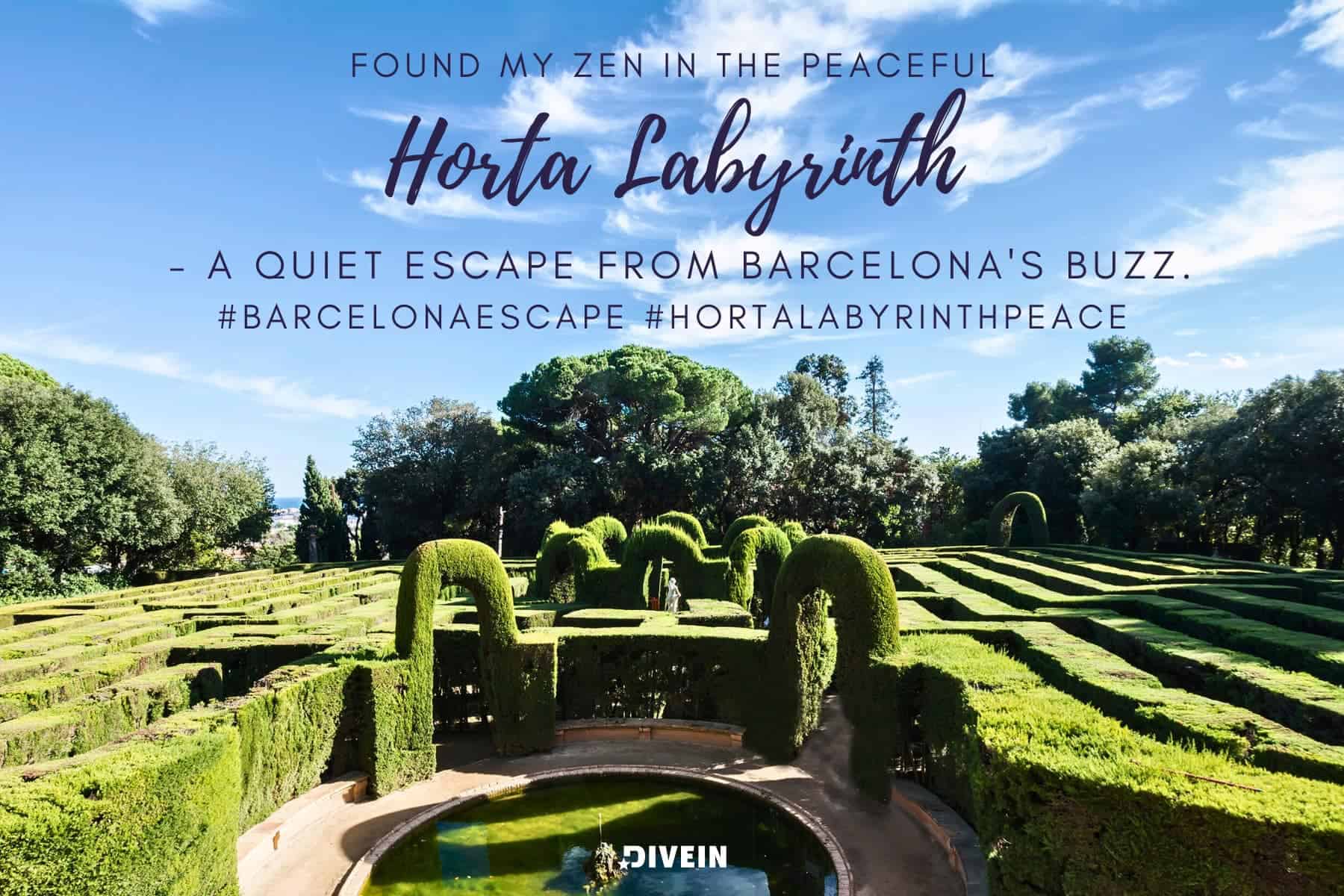 labyrinth park of horta ig captions. found my zen in the peaceful horta labyrinth. a quiet escape from barcelonas buzz