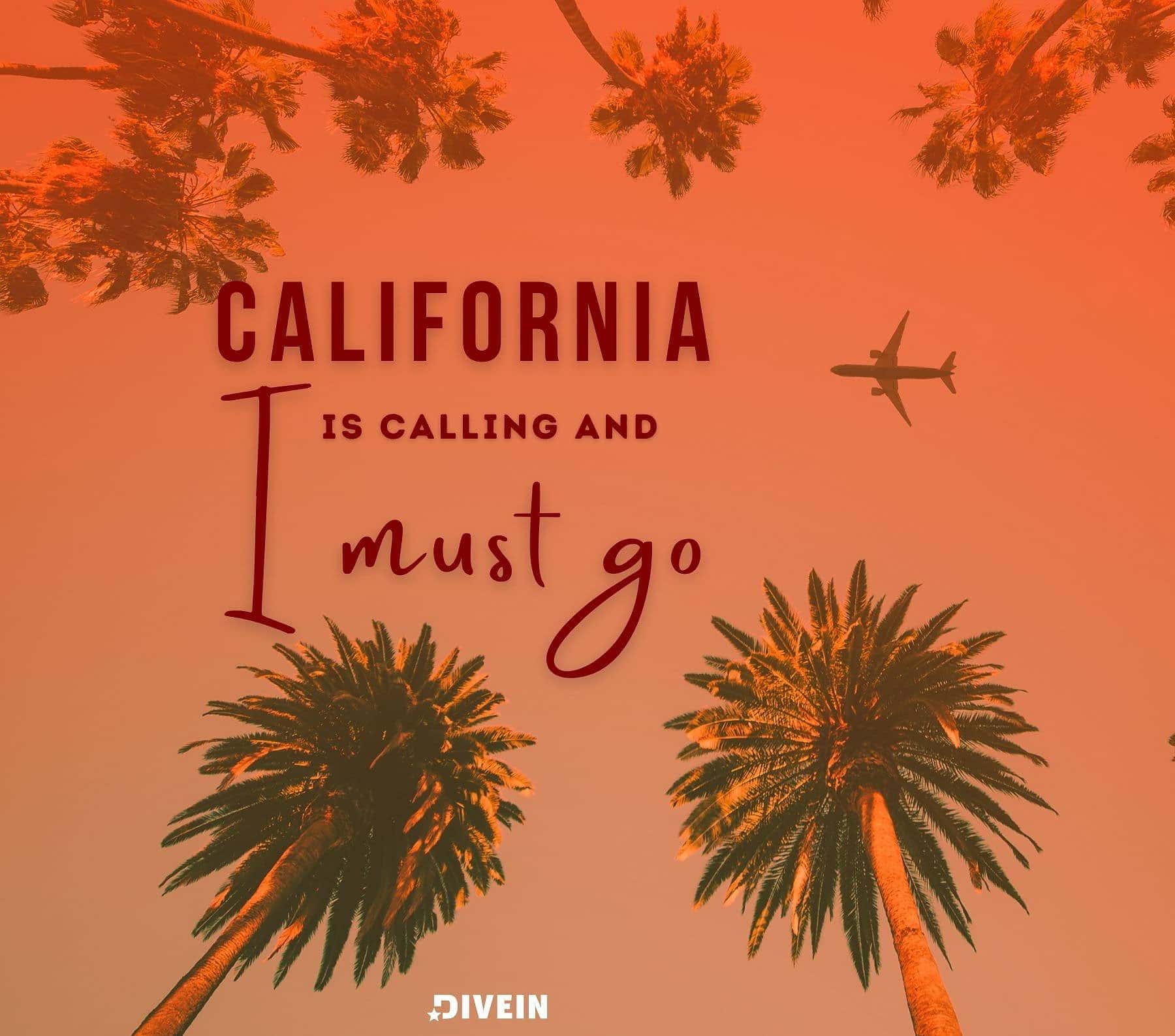 Creative California Instagram Captions. California is calling and I must go.