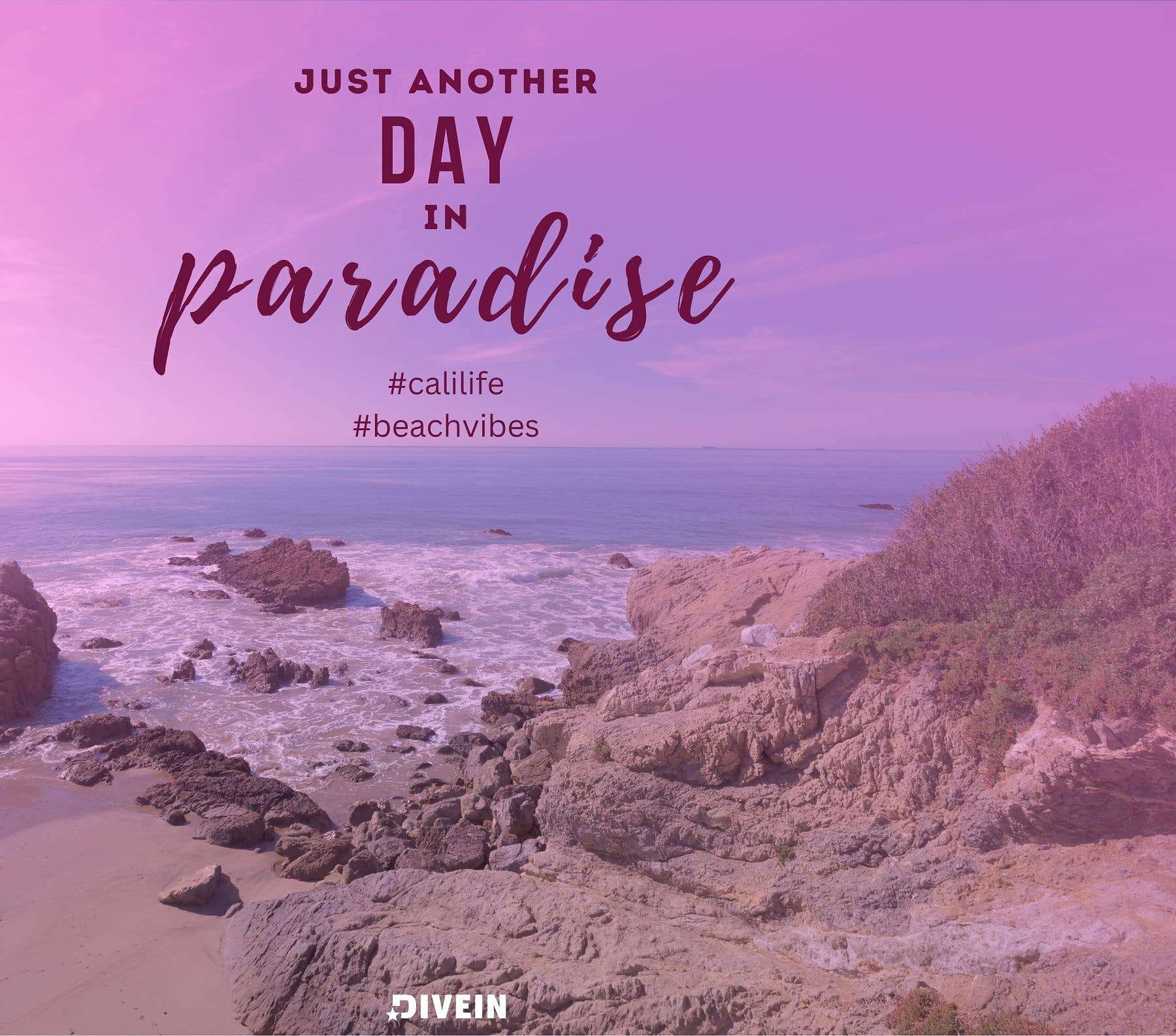 California Captions For Insta Beach Photos. Just another day in paradise.