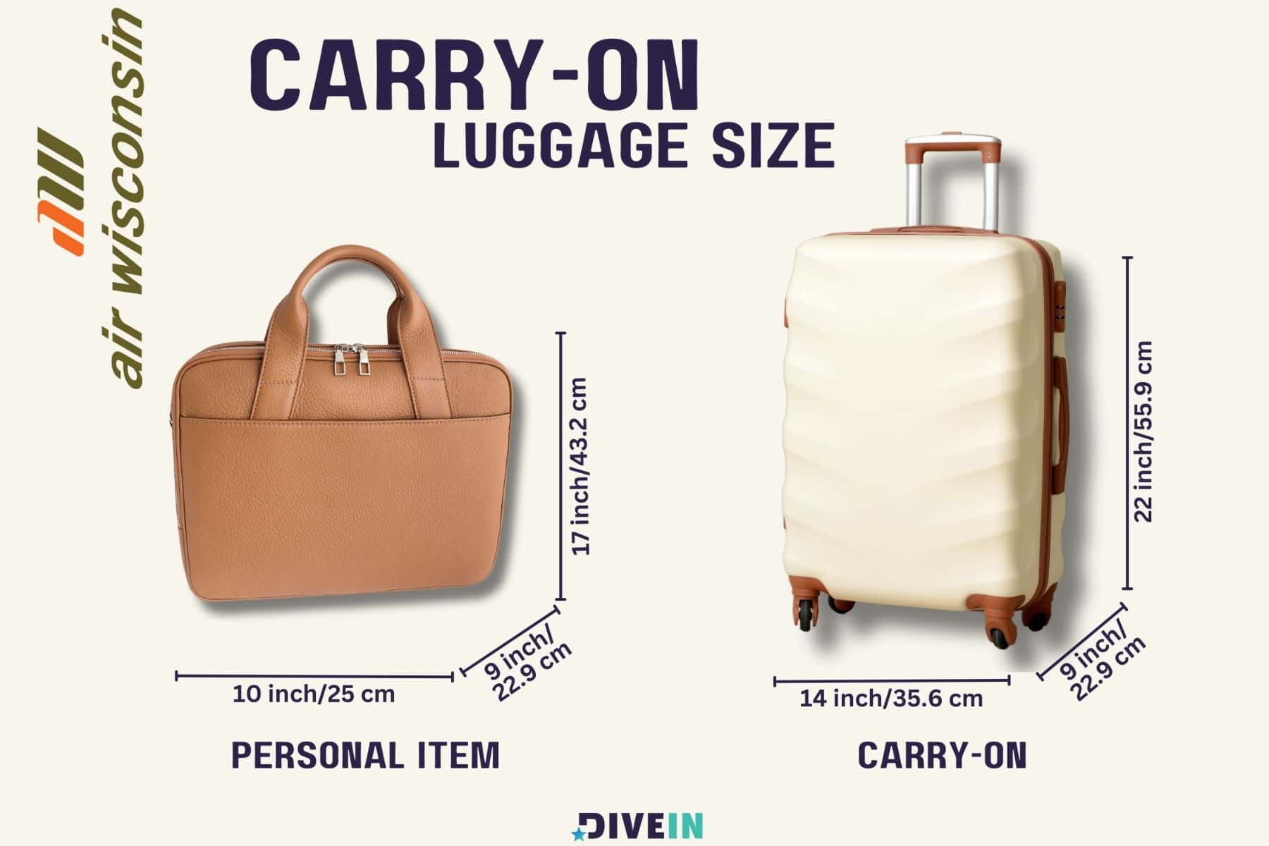 Carry On Luggage Size And Personal Item At Air Wisconsin